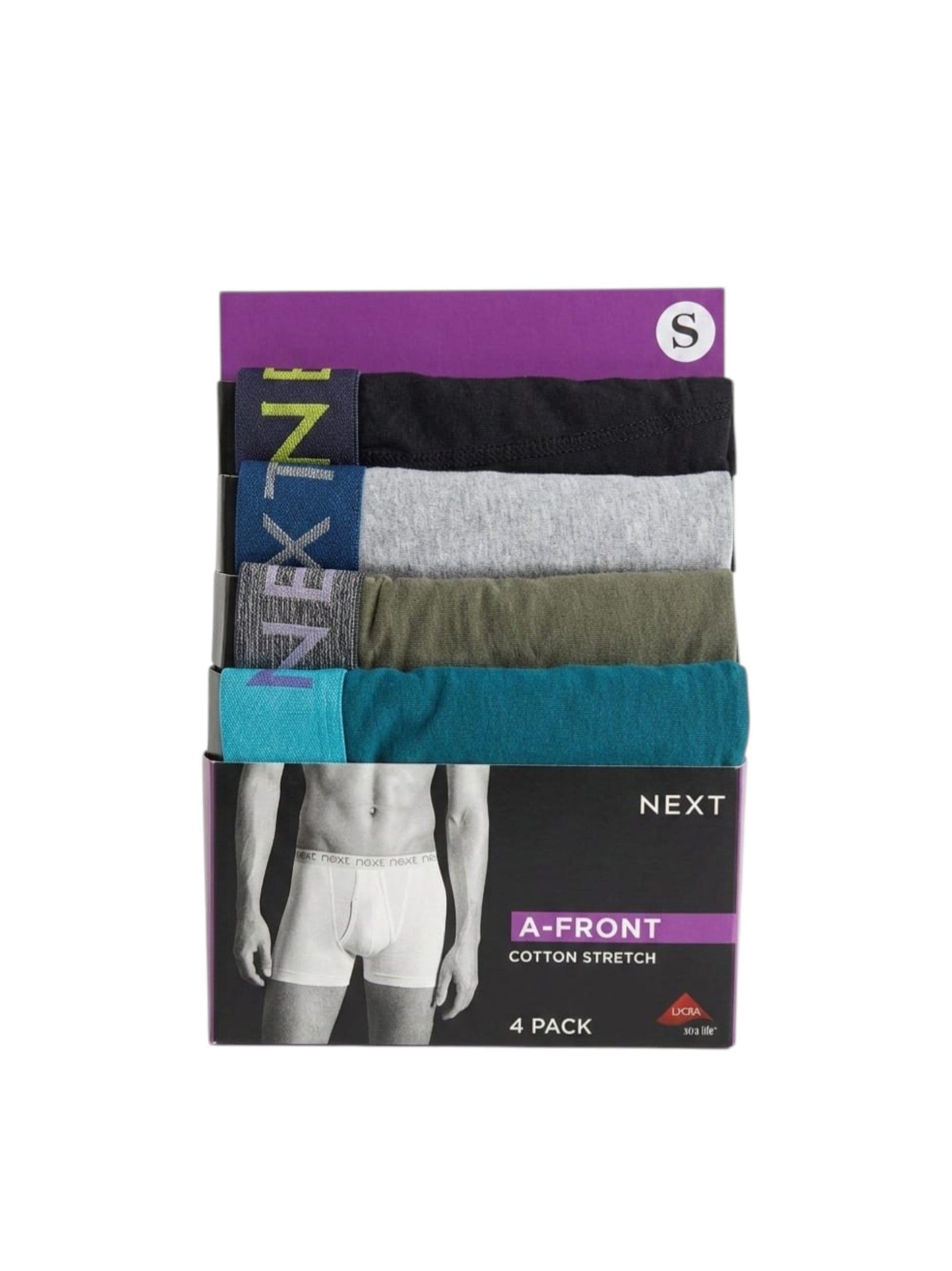 Men's Plain Boxer Set 4 Pieces,Multi