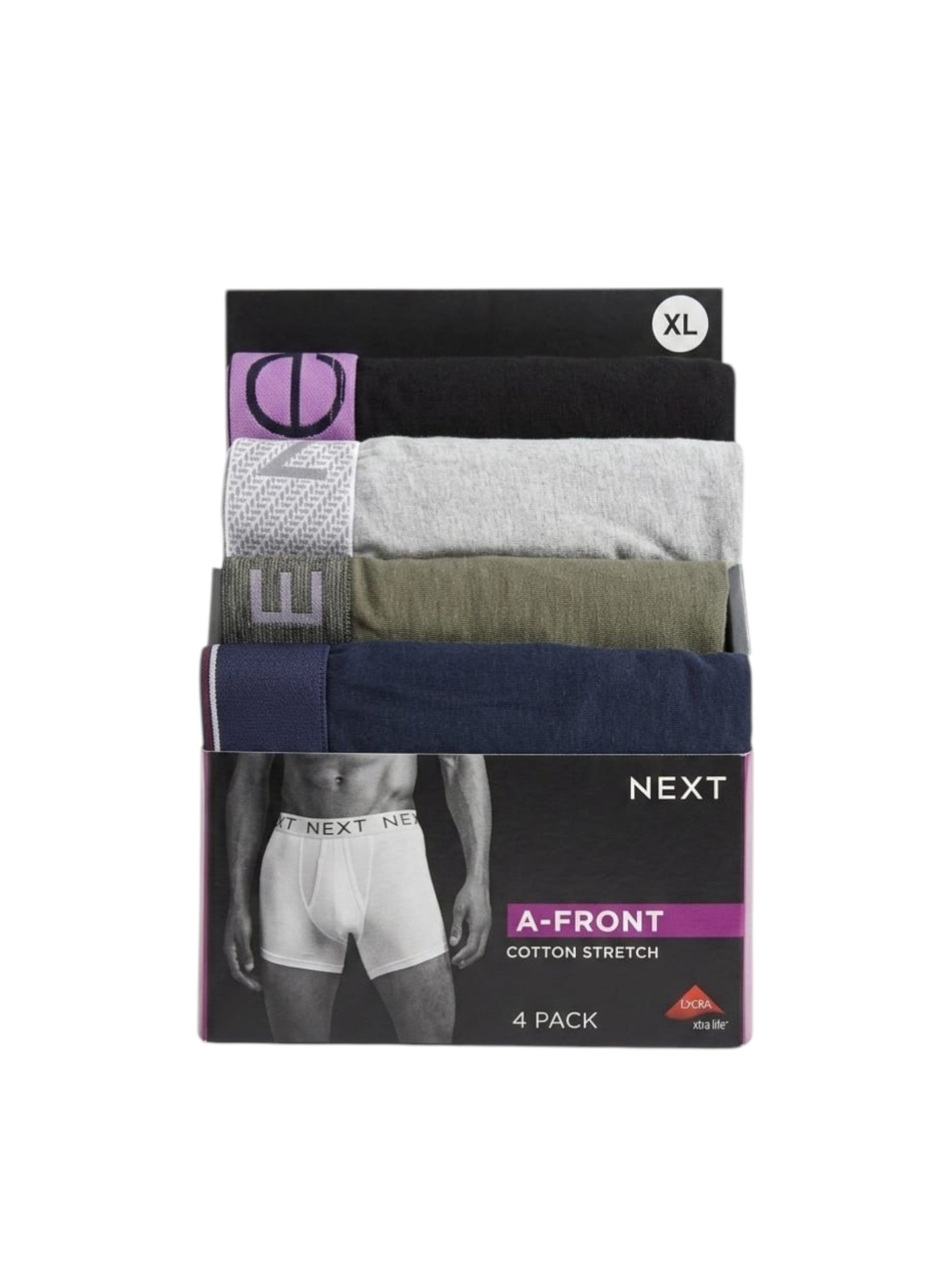 Men's Plain Boxer Set 4 Pieces,Multi