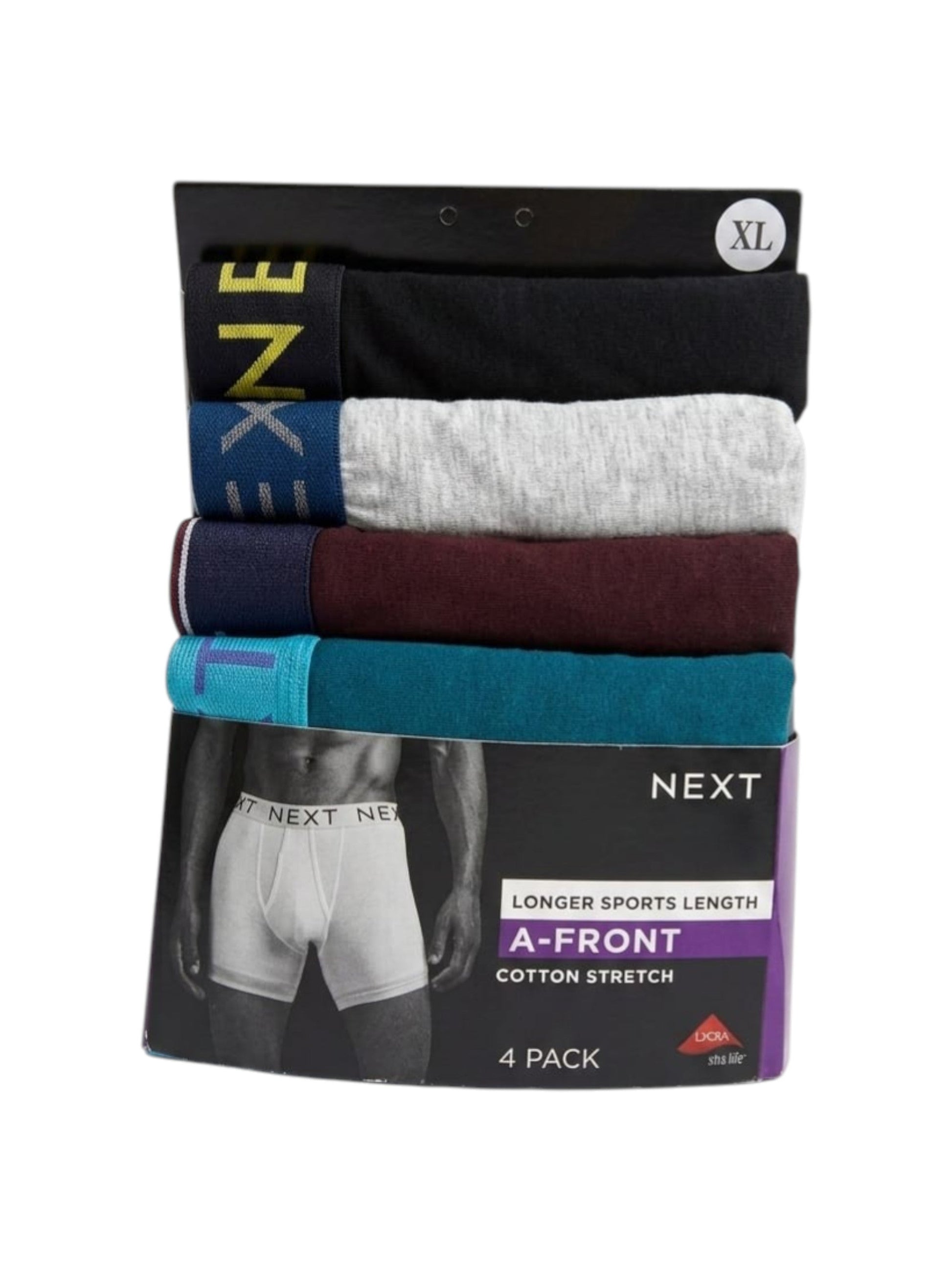 Men's Plain Boxer Set 4 Pieces,Multi