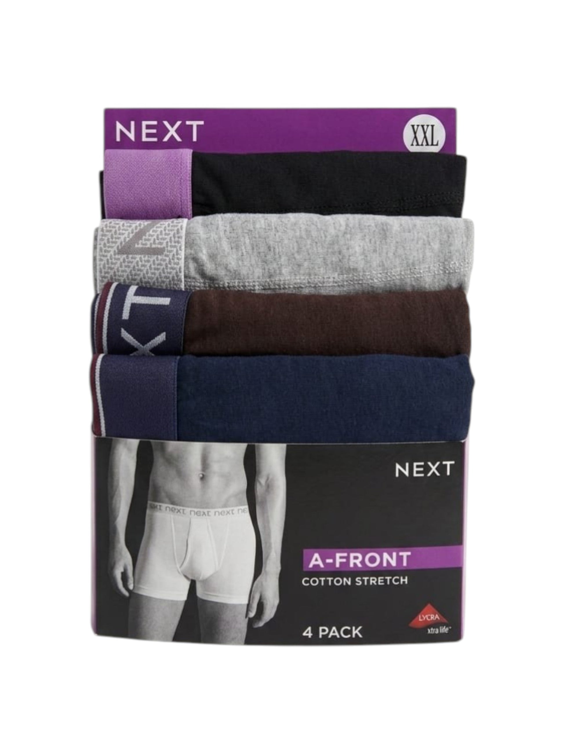 Men's Plain Boxer Set 4 Pieces,Multi