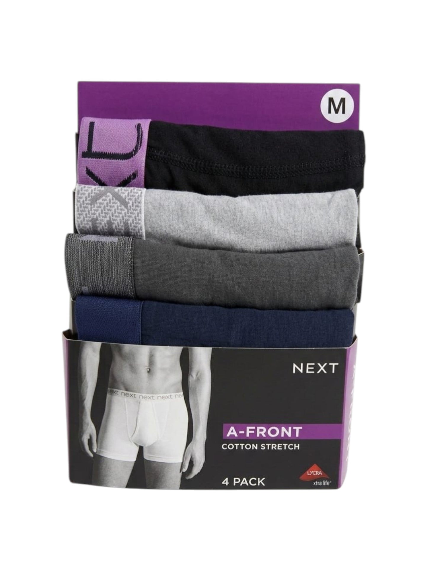 Men's Plain Boxer Set 4 Pieces,Multi