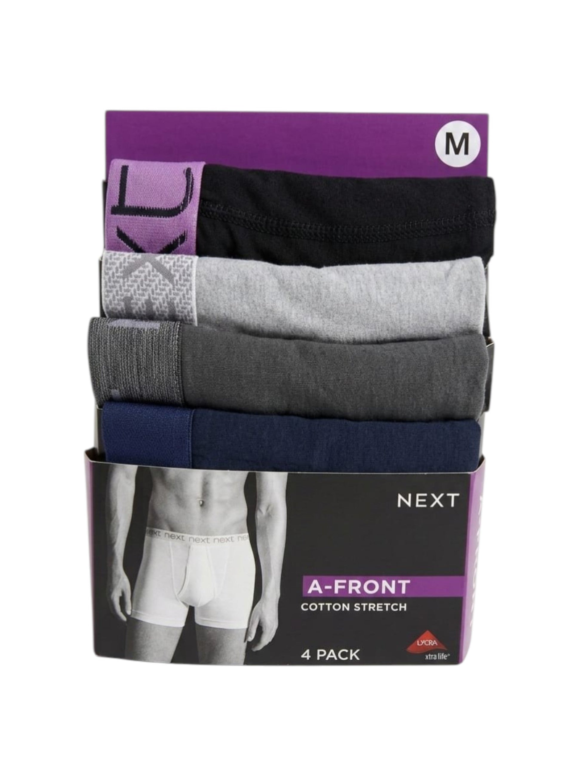 Men's Plain Boxer Set 4 Pieces,Multi