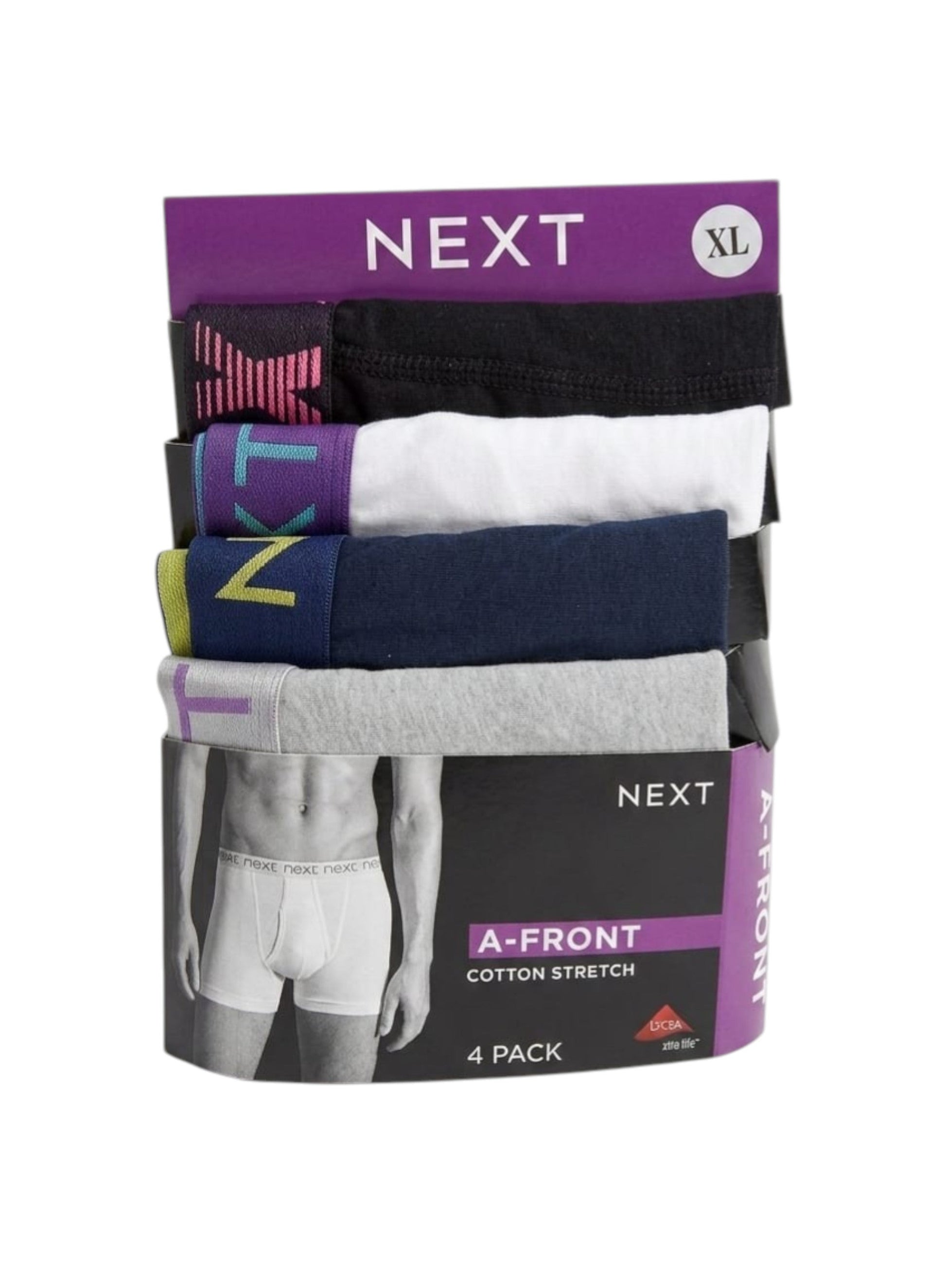 Men's Plain Boxer Set 4 Pieces,Multi
