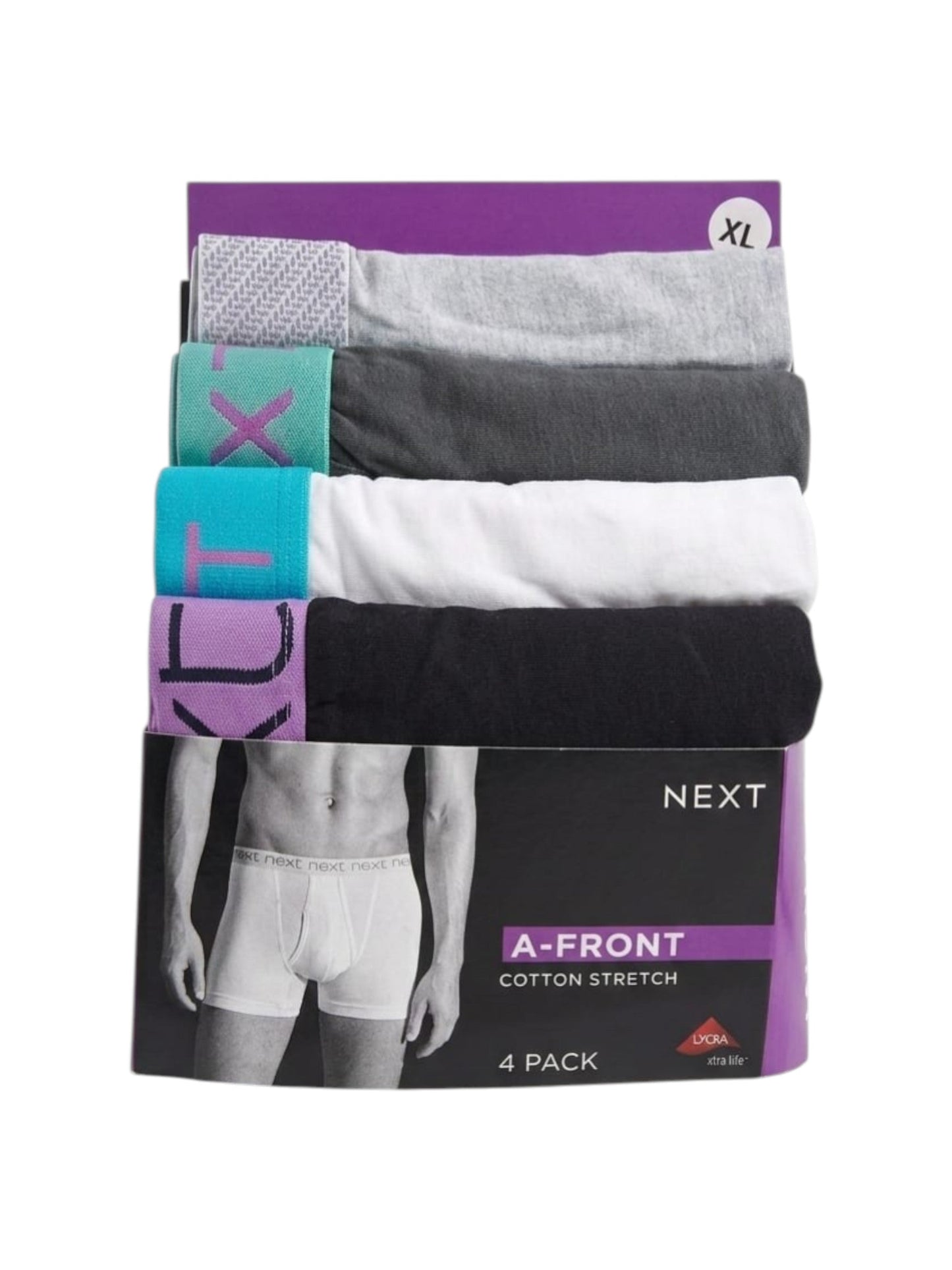 Men's Plain Boxer Set 4 Pieces,Multi