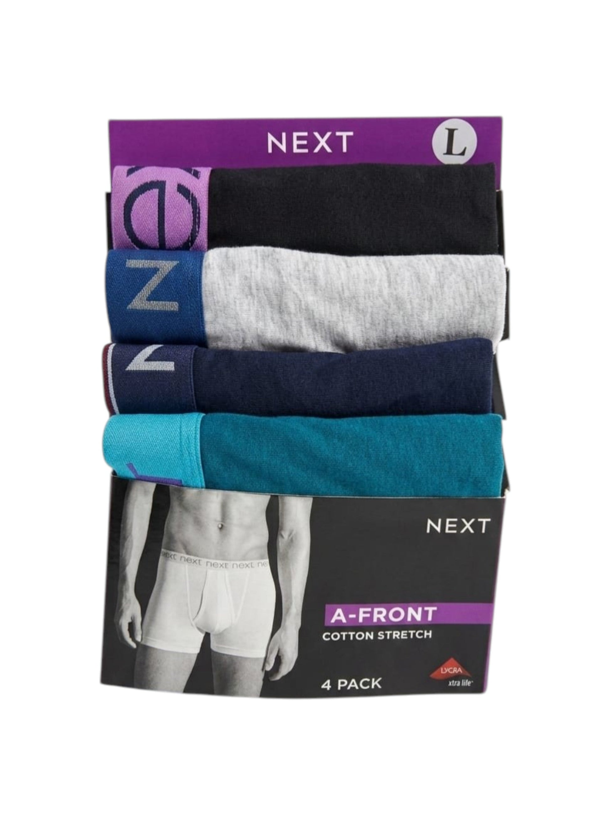 Men's Plain Boxer Set 4 Pieces,Multi
