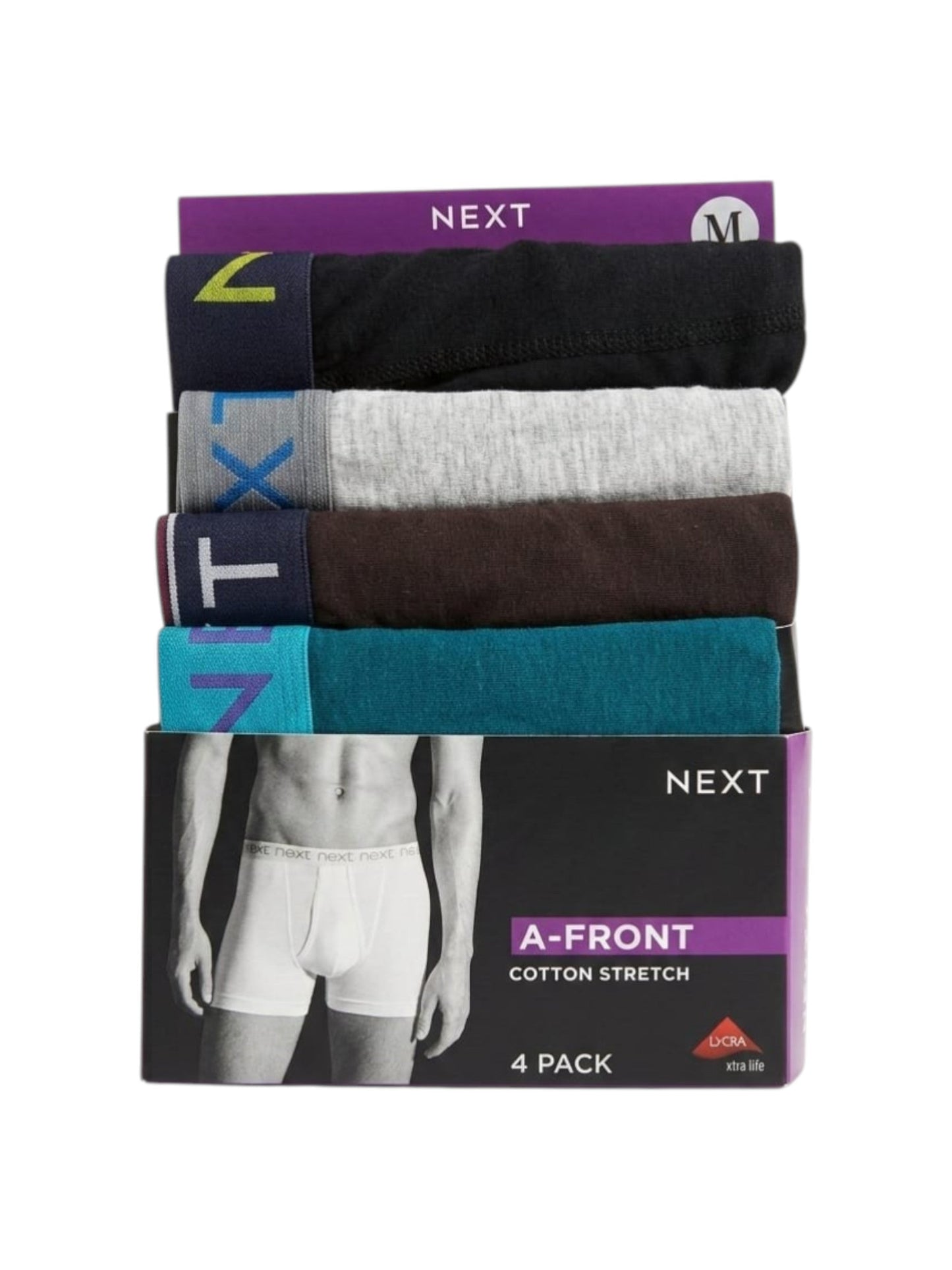 Men's Plain Boxer Set 4 Pieces,Multi