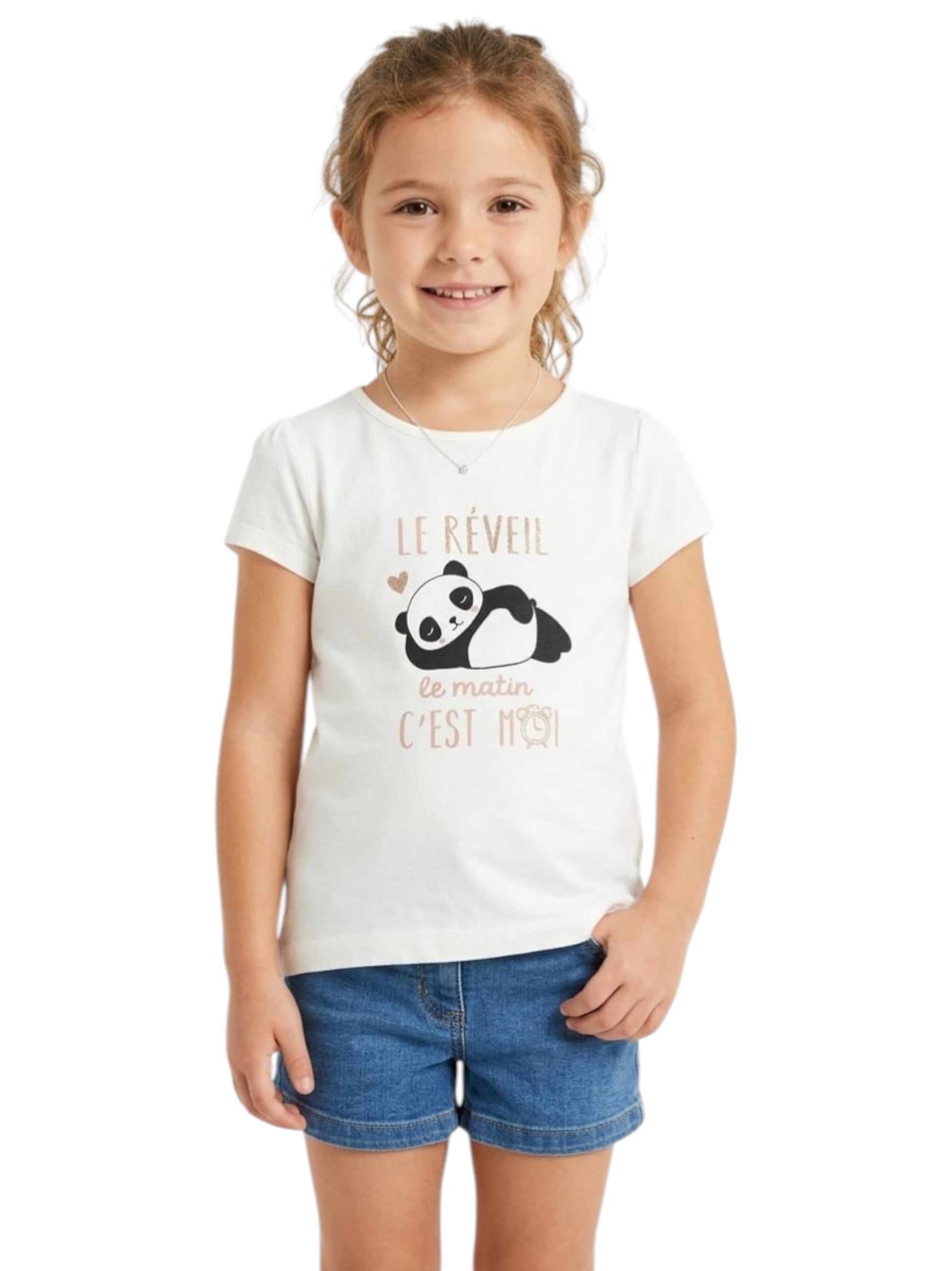 Kids Girl's Printed Top,White