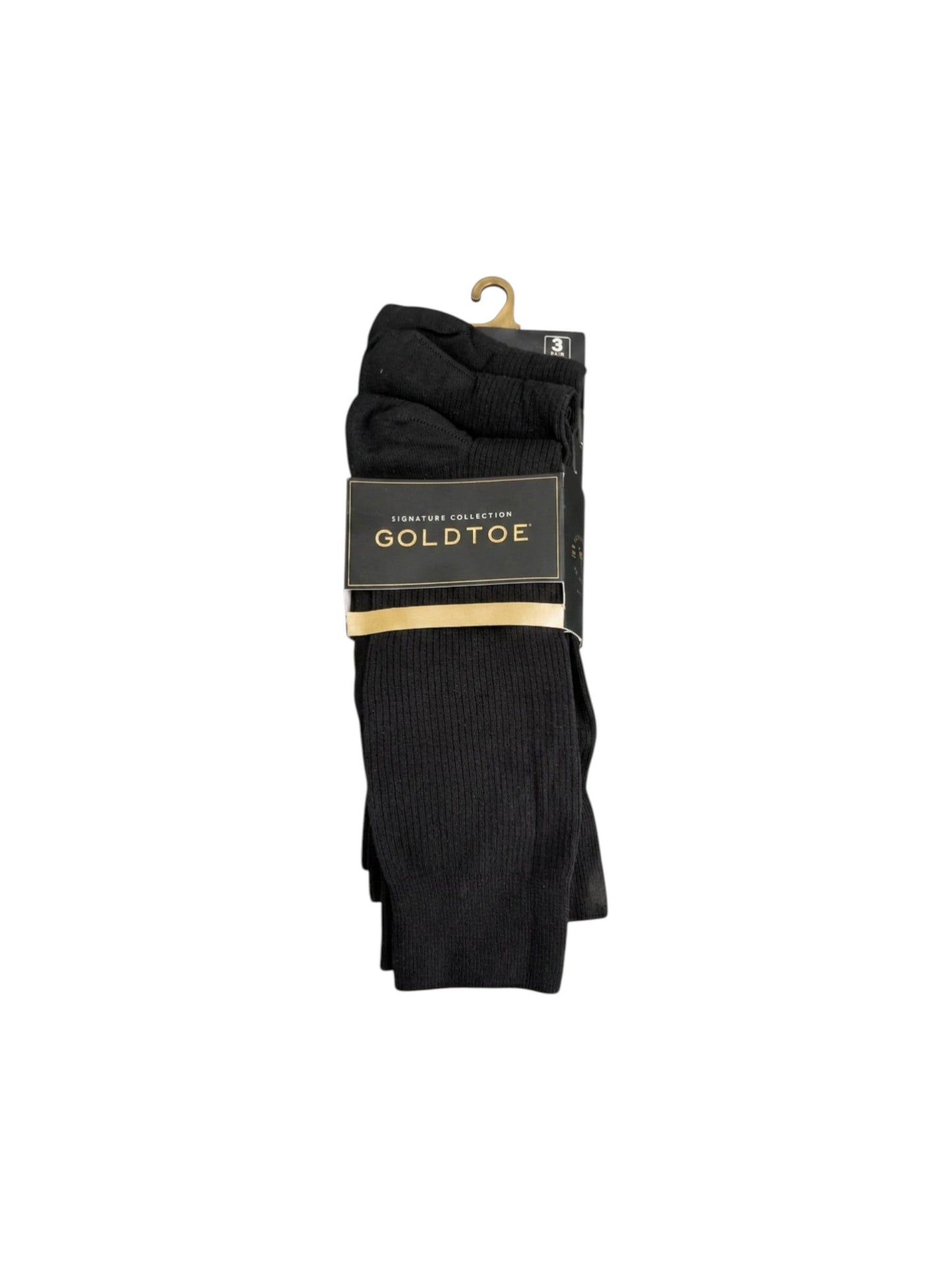 Men's Knitted High Top Socks Set 3Pieces,Black