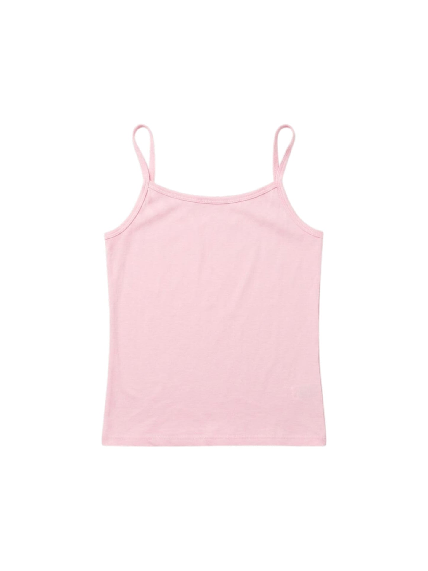 Kids Girl's Plain Underwear Tank Top,Pink