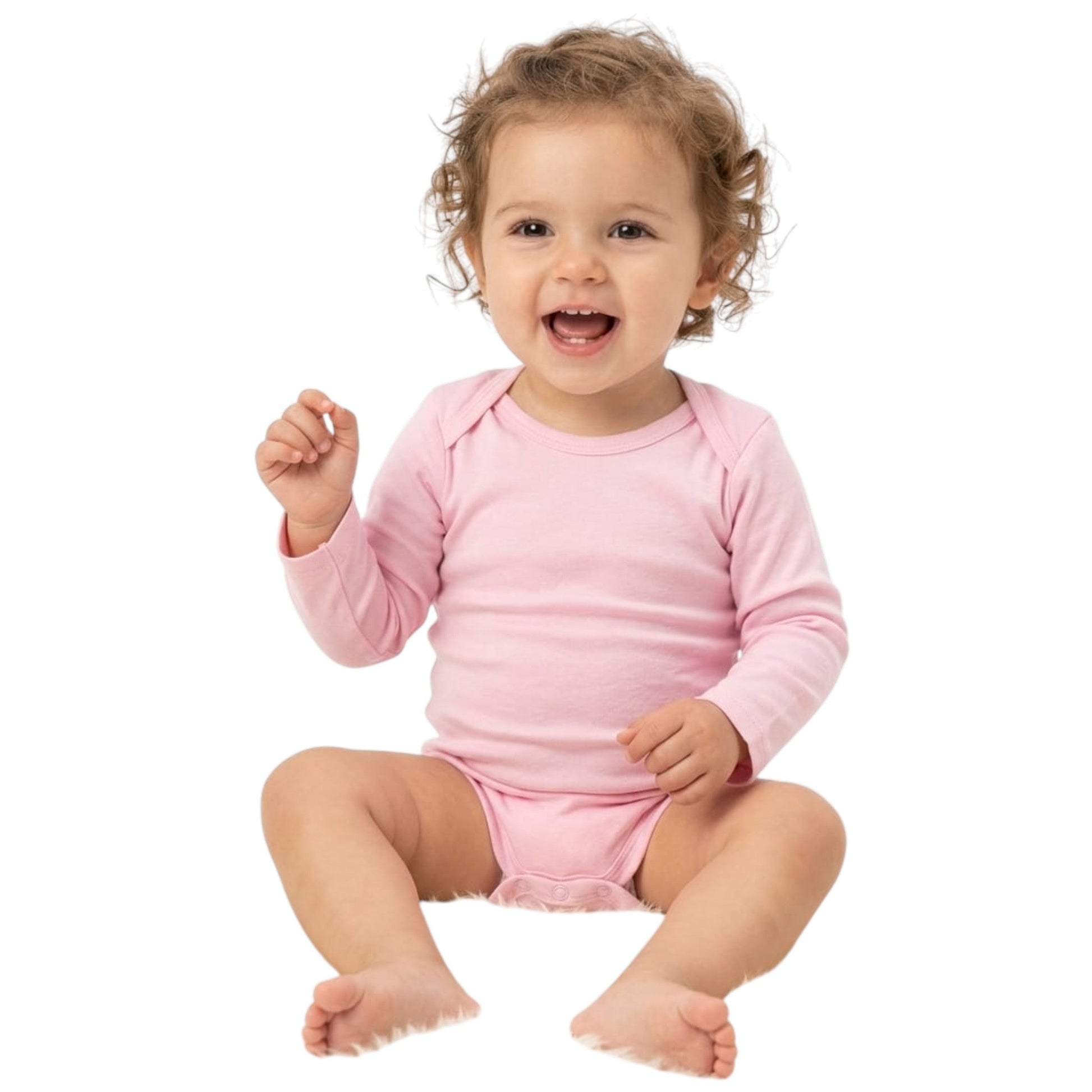 Kids Girl's Plain BodySuit,Pink