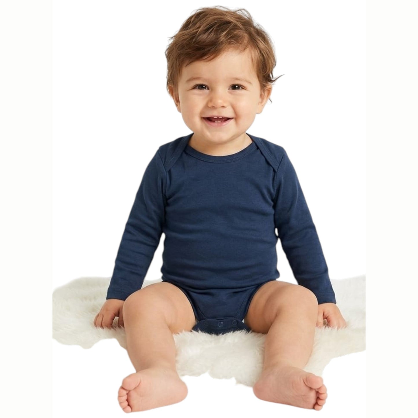 Kids Boy's Plain BodySuit,Navy