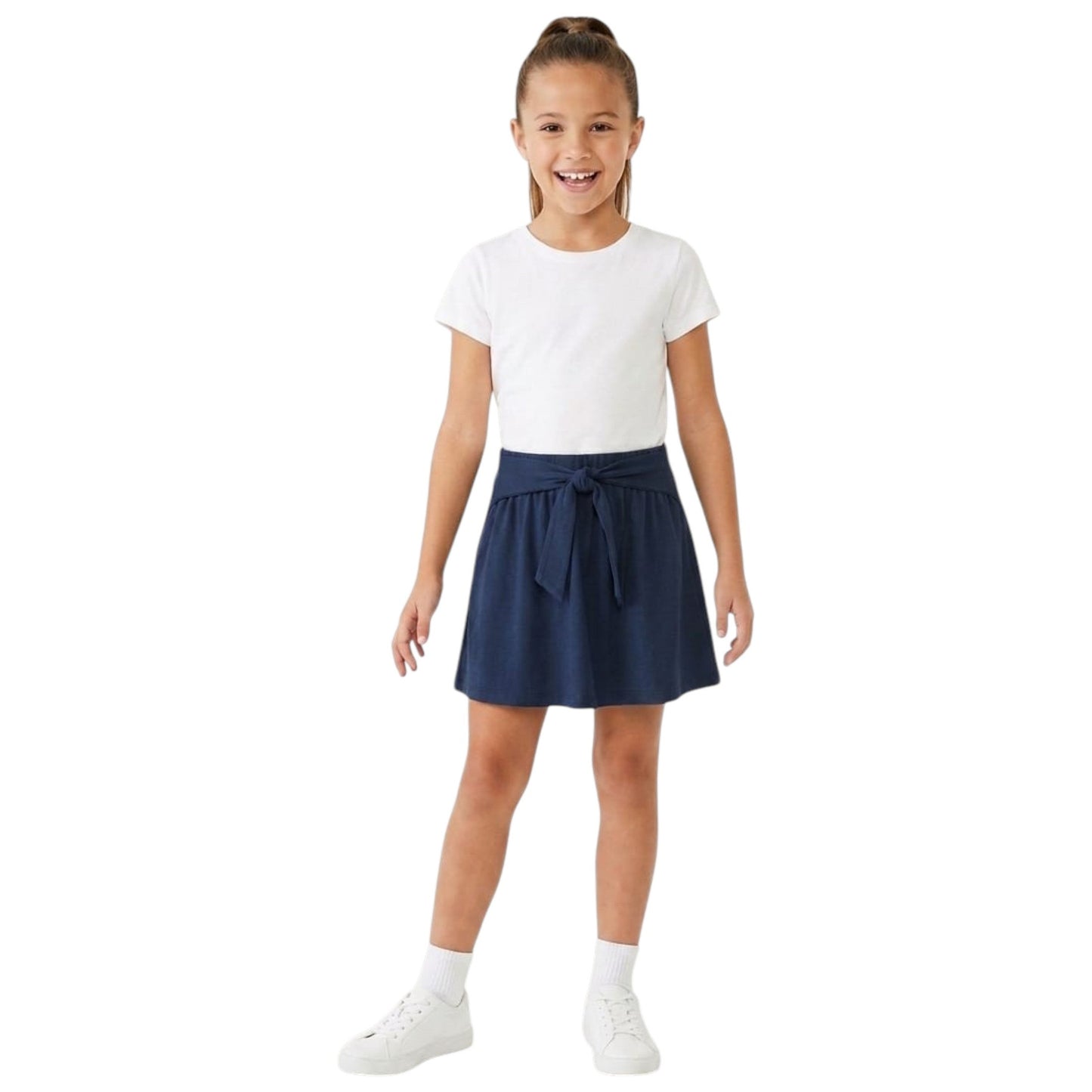 Kids Girl's Plain Skirt,Navy