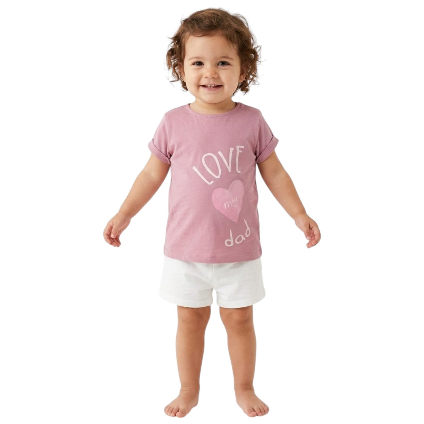 Kids Girl's Printed Top,Dusty Pink