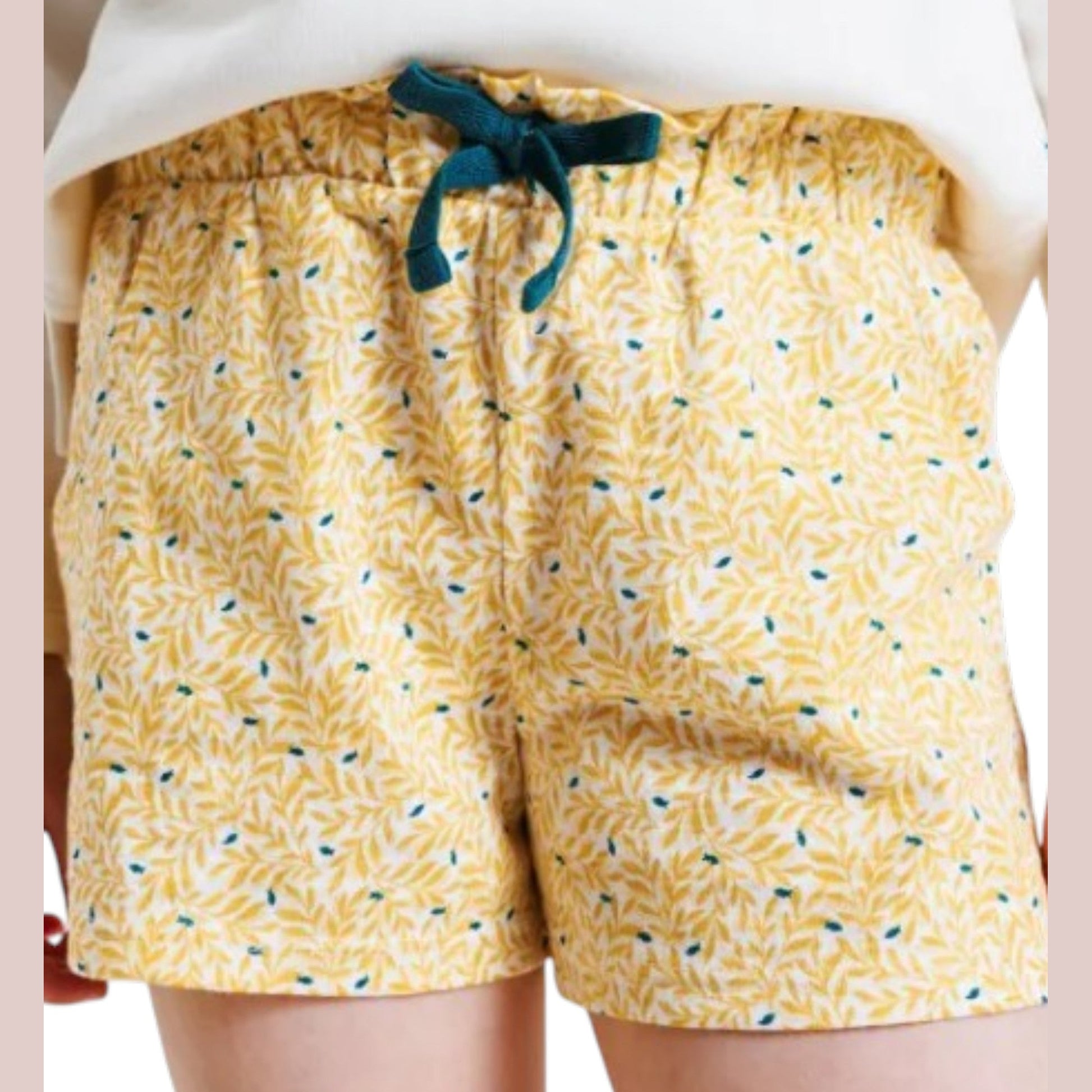 Kids Girl's Printed Short,Yellow
