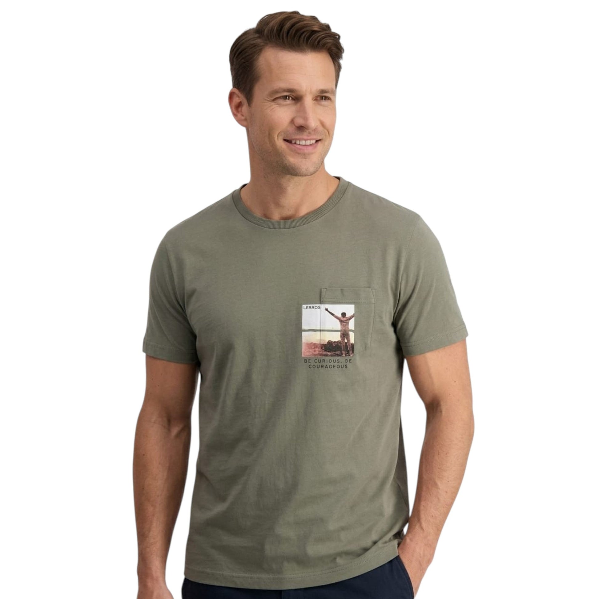 Men's Printed Top,Grey