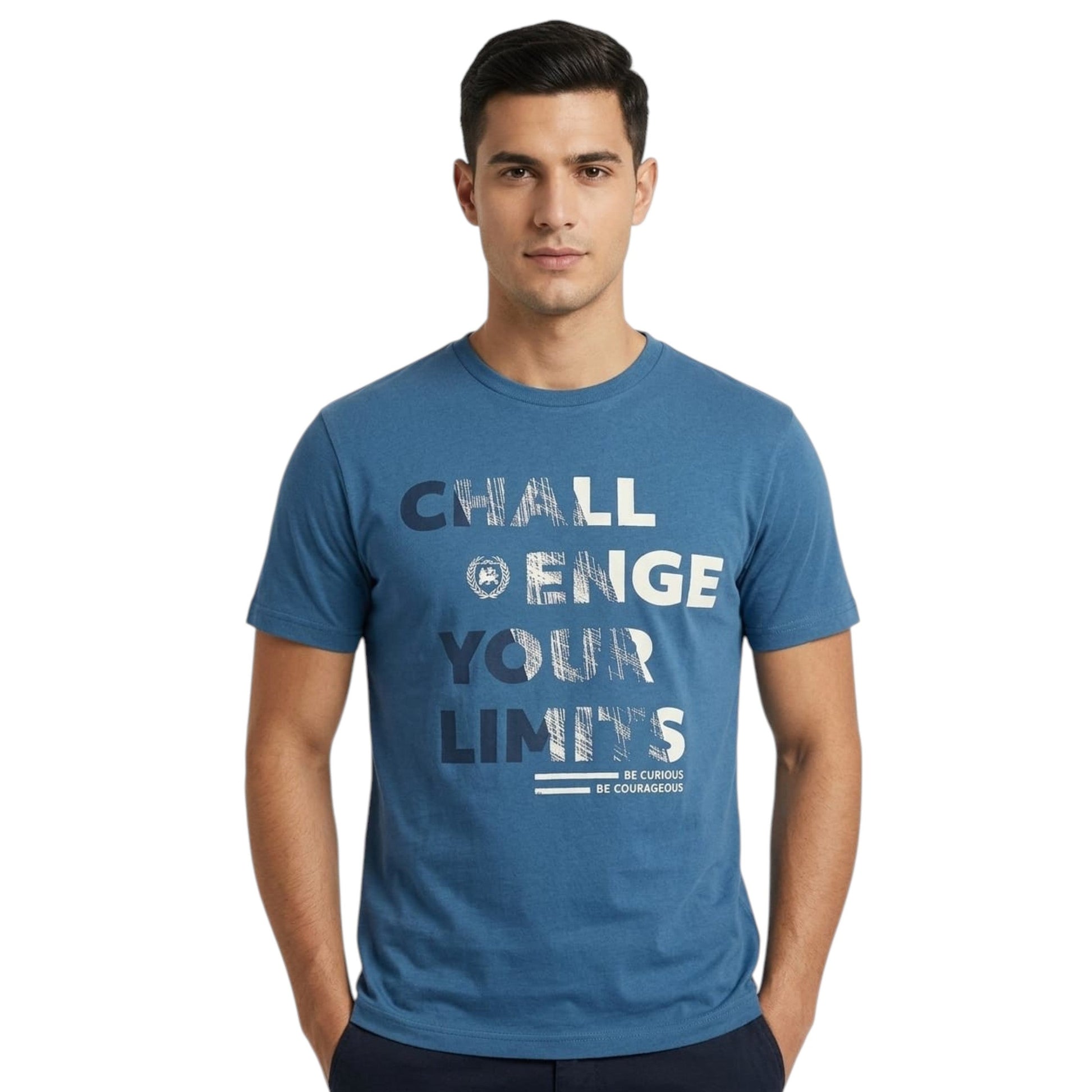Men's Printed Top,Blue