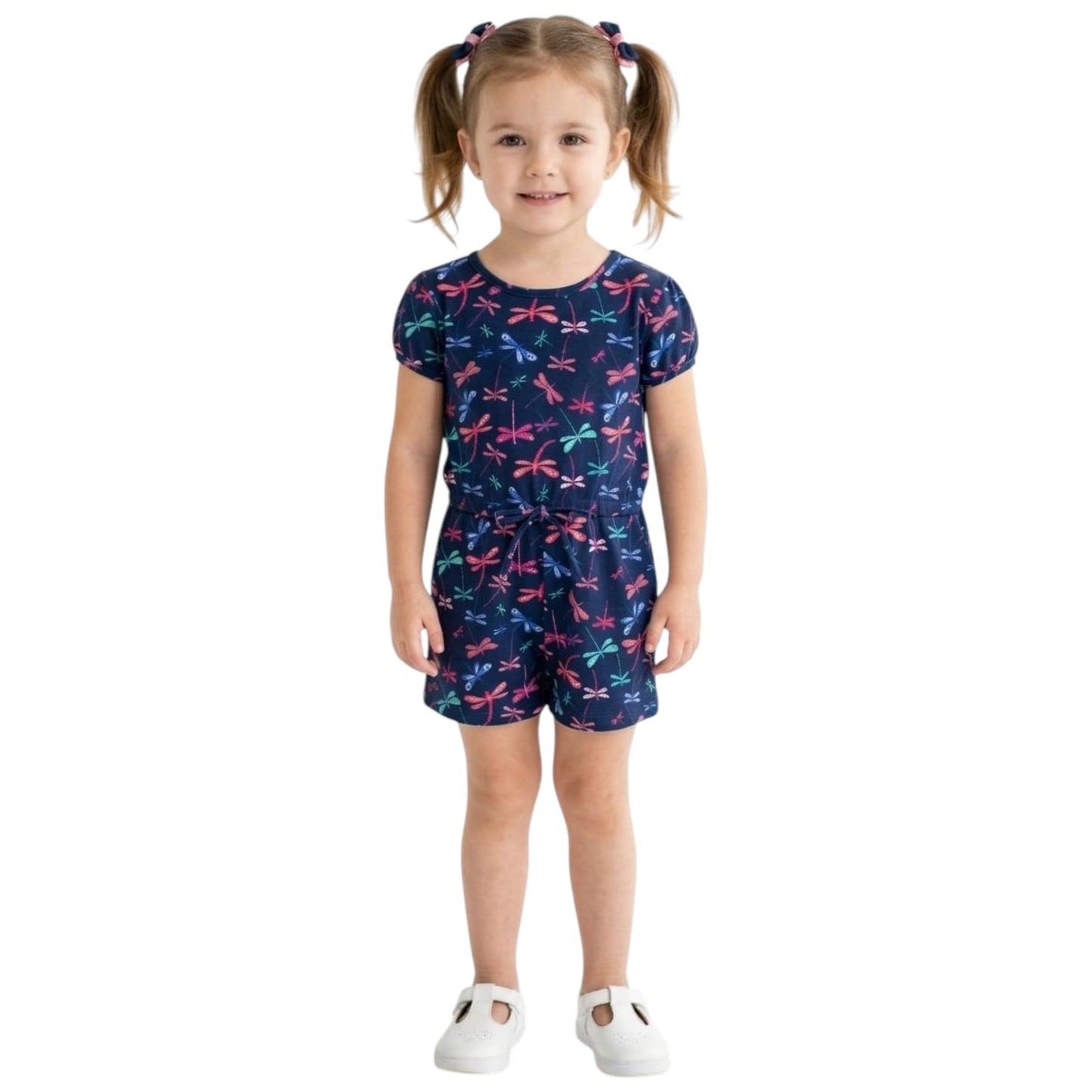Kids Girl's Printed Jumpsuit,Navy