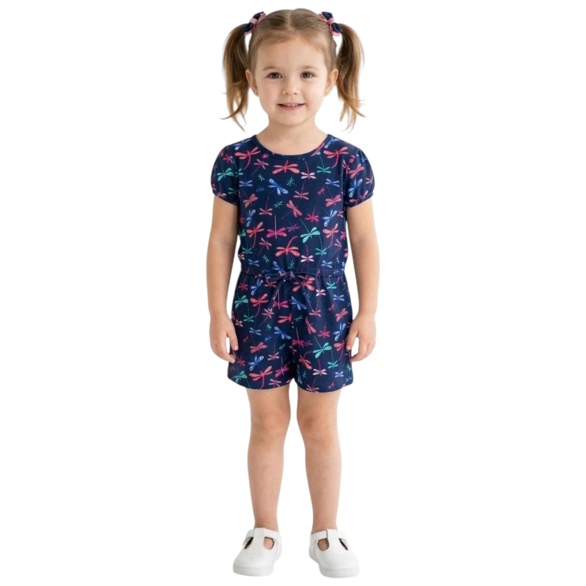 Kids Girl's Printed Jumpsuit,Navy