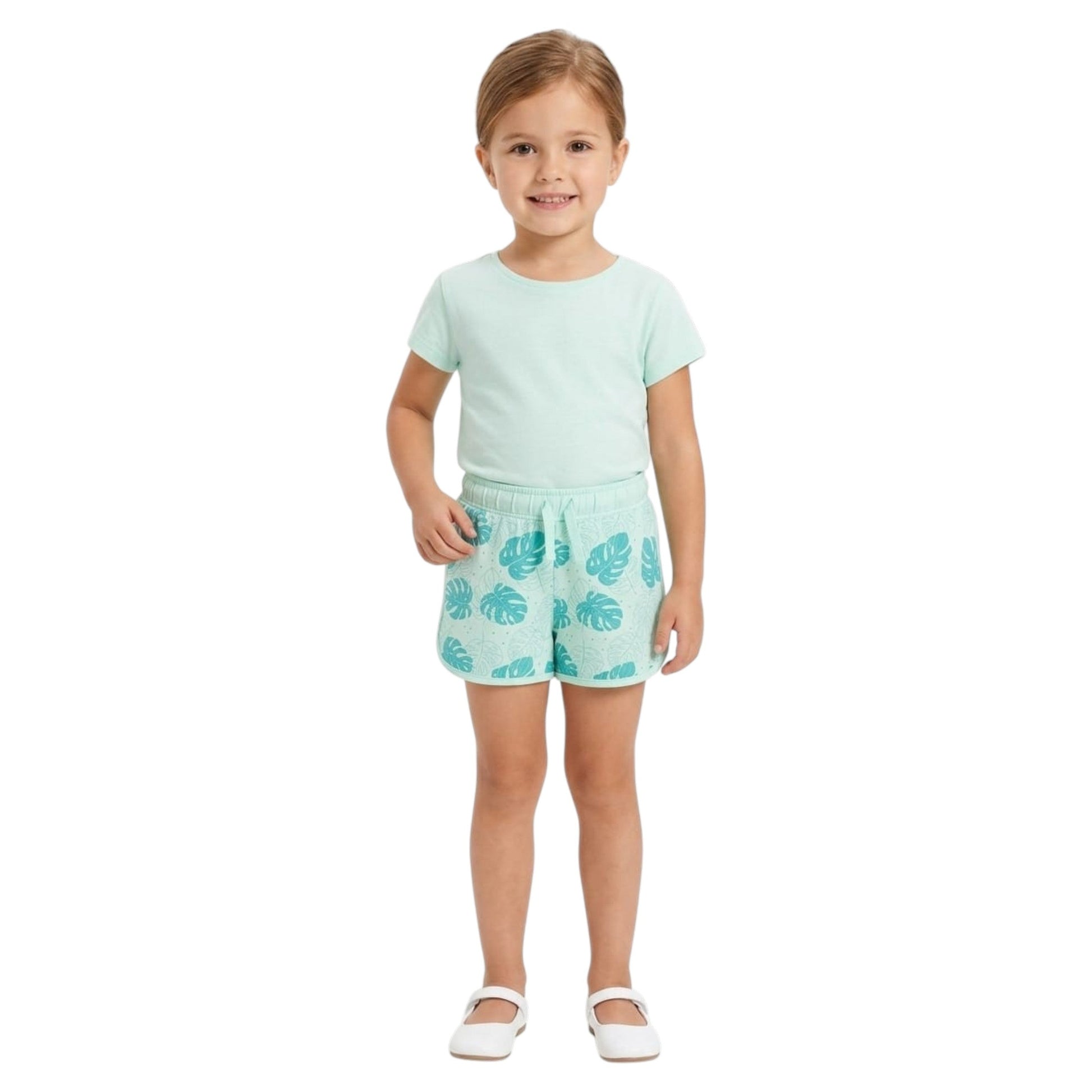 Kids Girl's Printed Short,Aqua