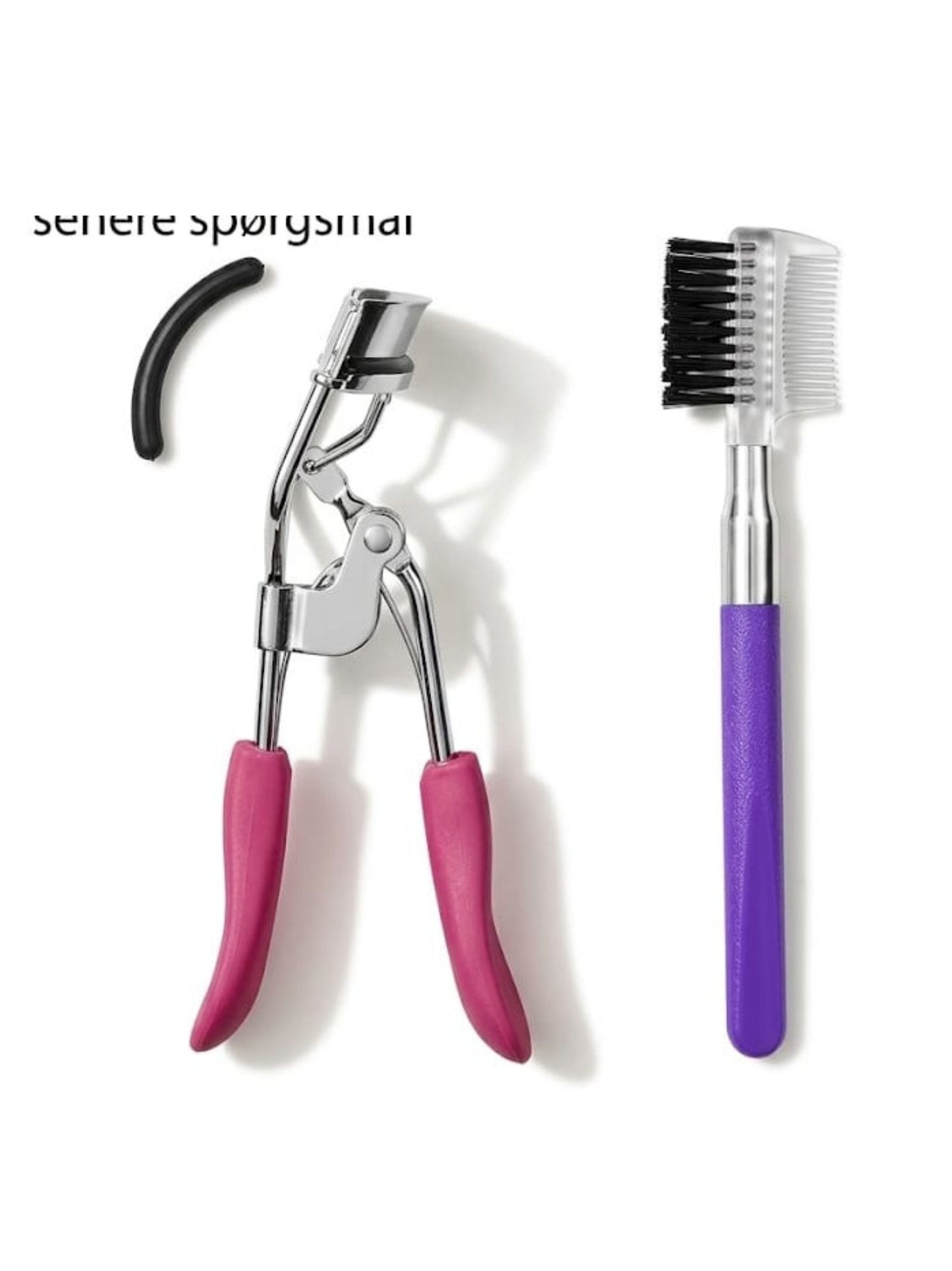 Eyelash Curler And Eyebrow Comb