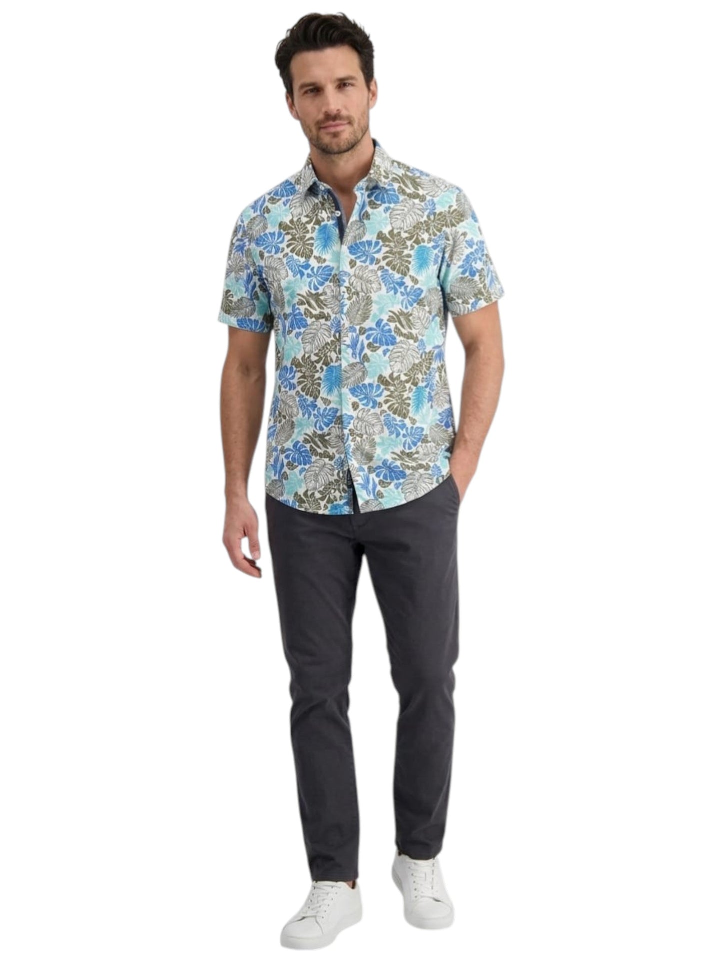 Men's Printed Dress Shirt,Multi