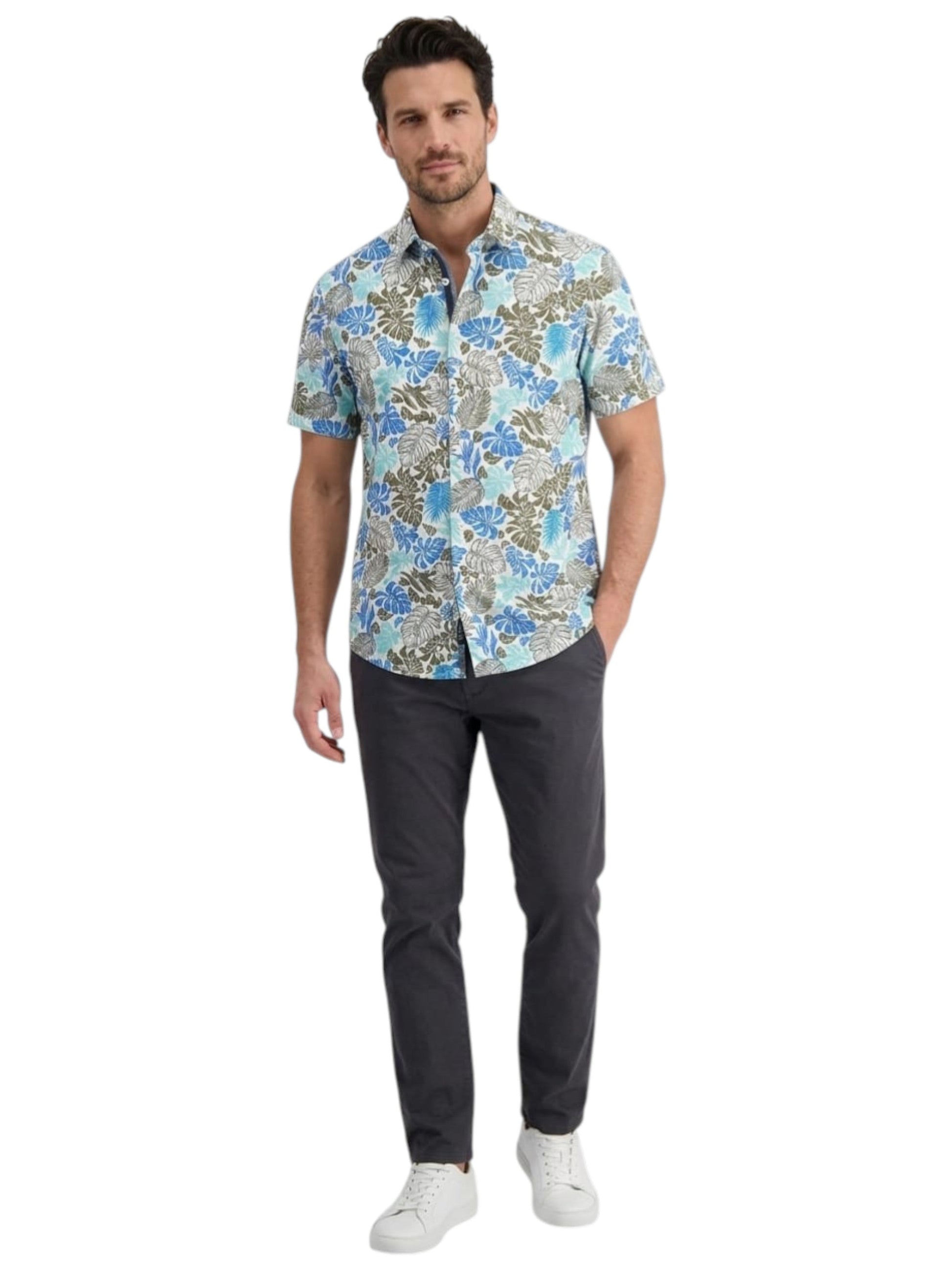 Men's Printed Dress Shirt,Multi