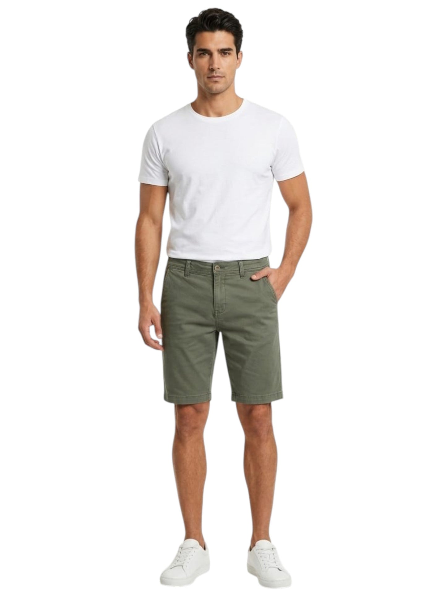 Men's Plain Short,Olive