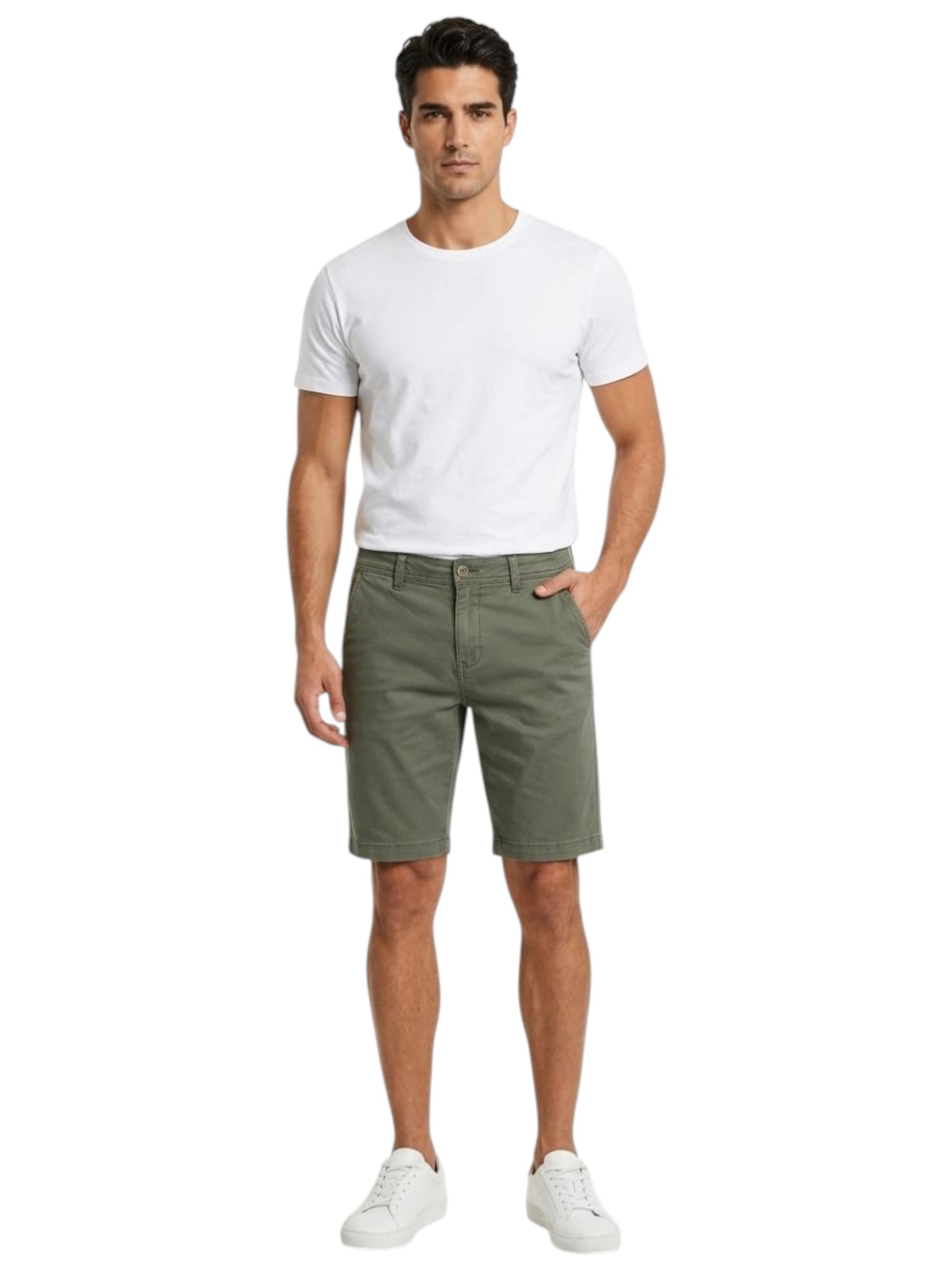 Men's Plain Short,Olive