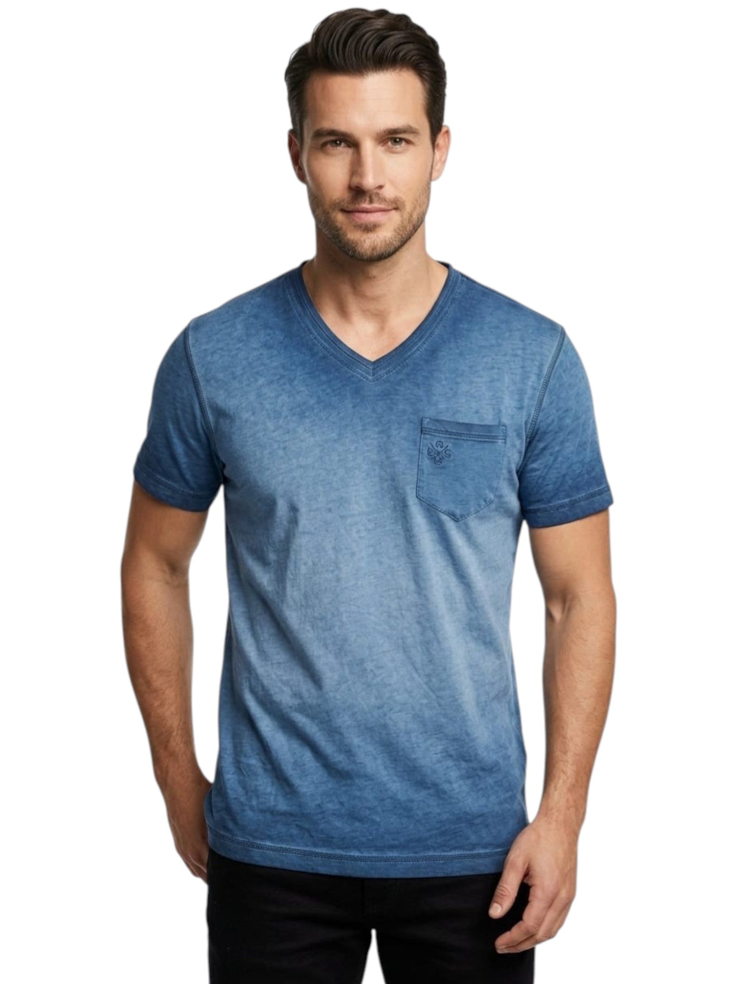 Men's Ombre Top,Blue