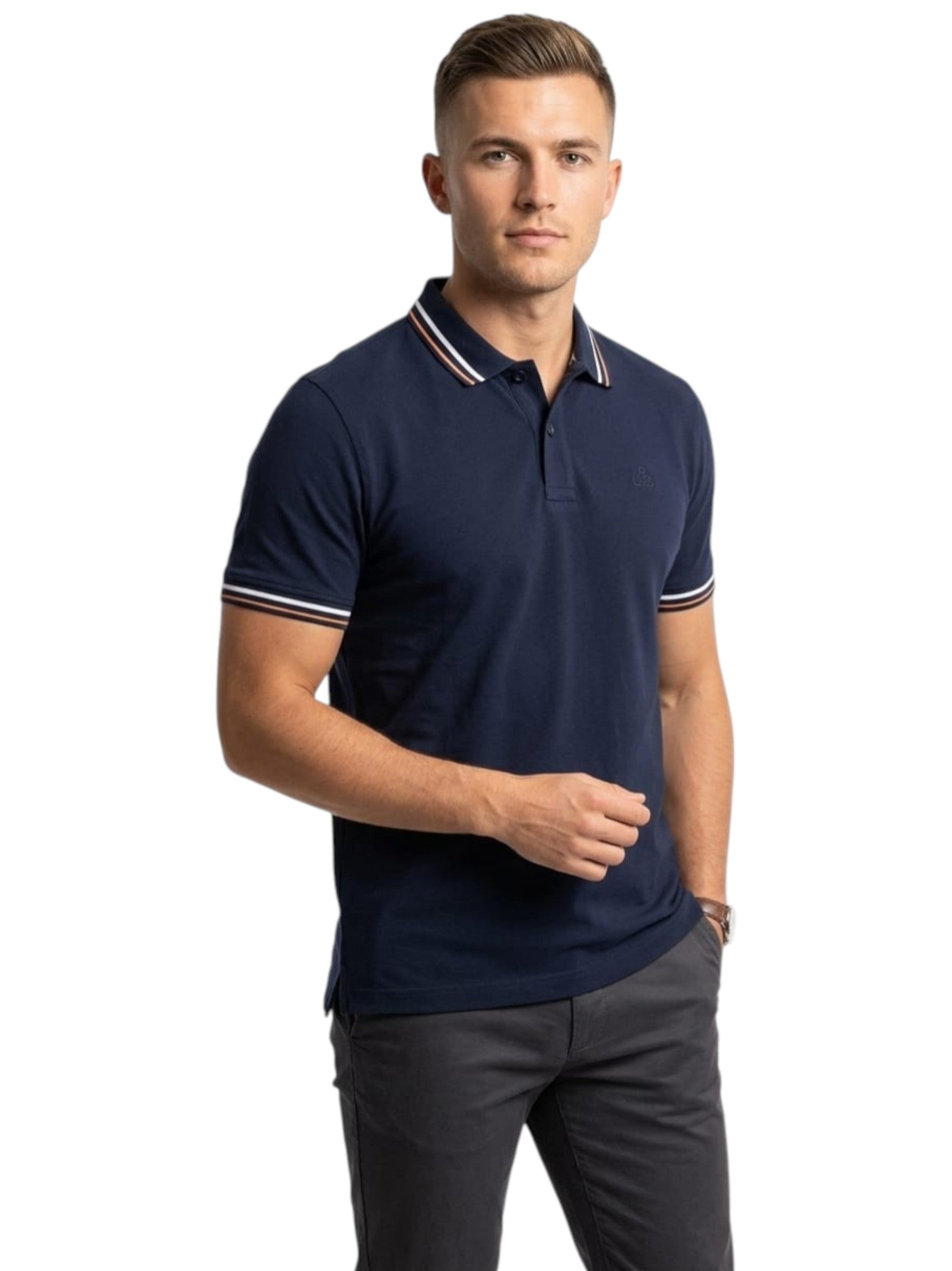 Men's Textured Top,Navy