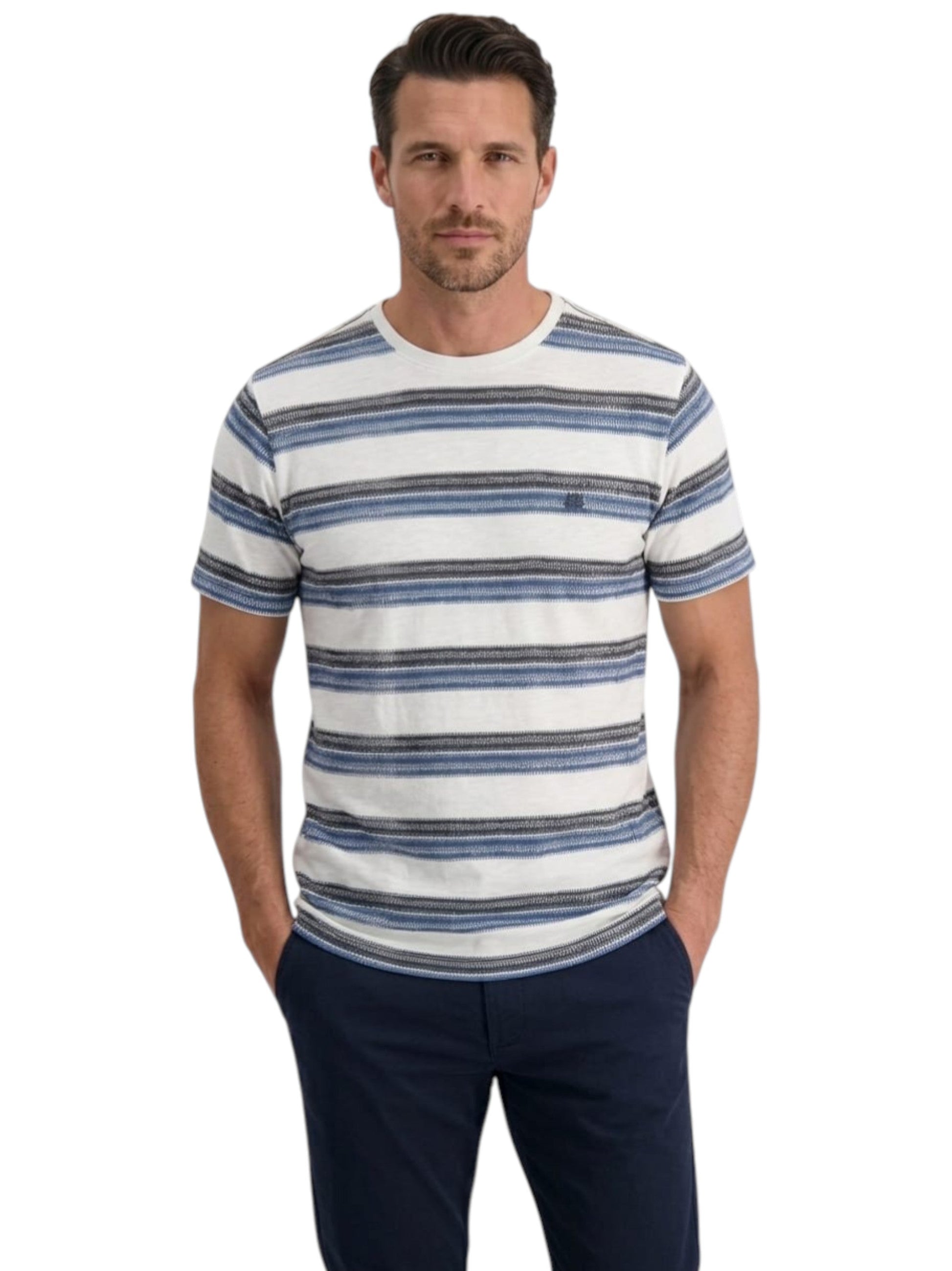 Men's Striped Top,White