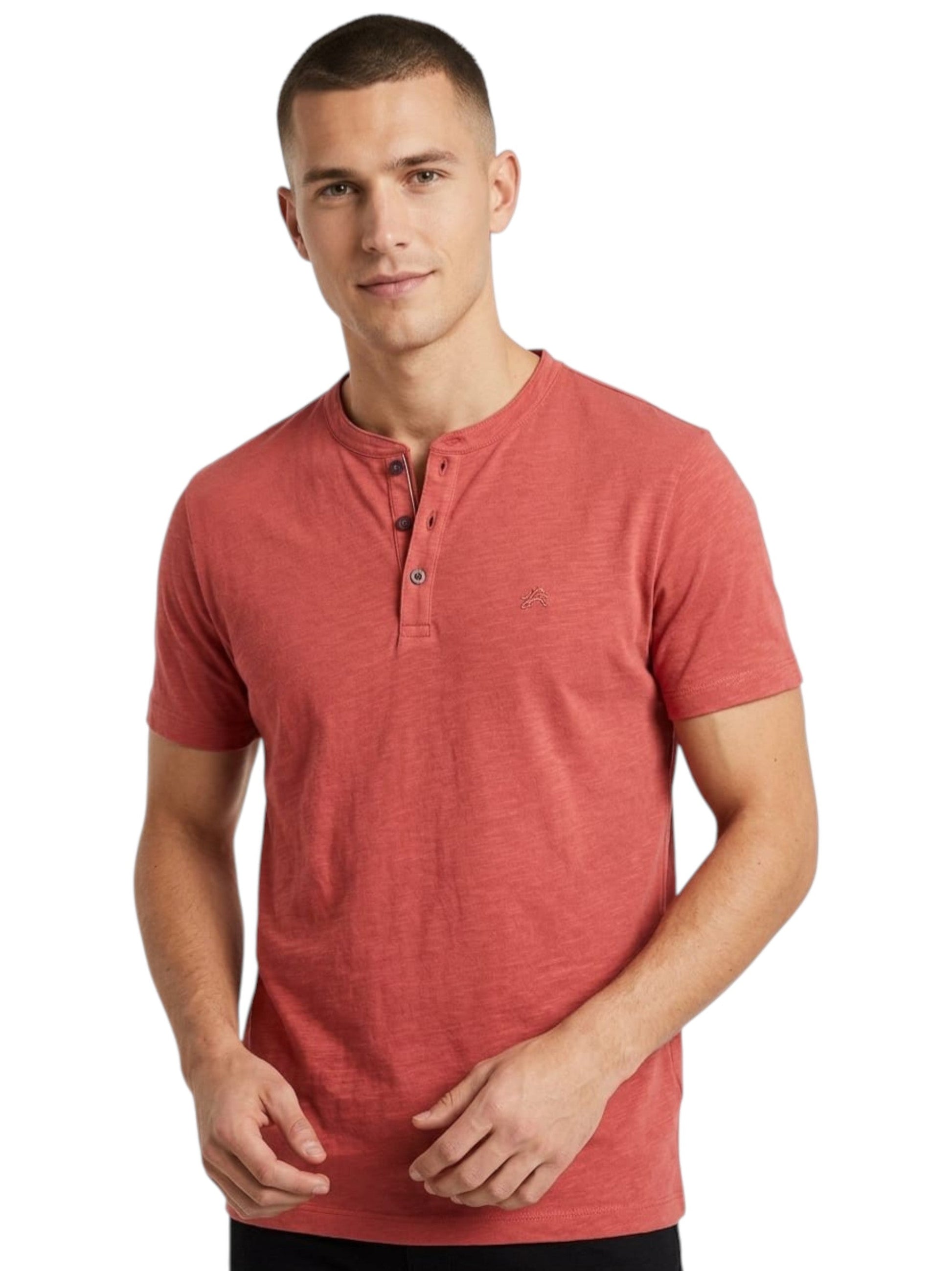 Men's Plain Top,Coral