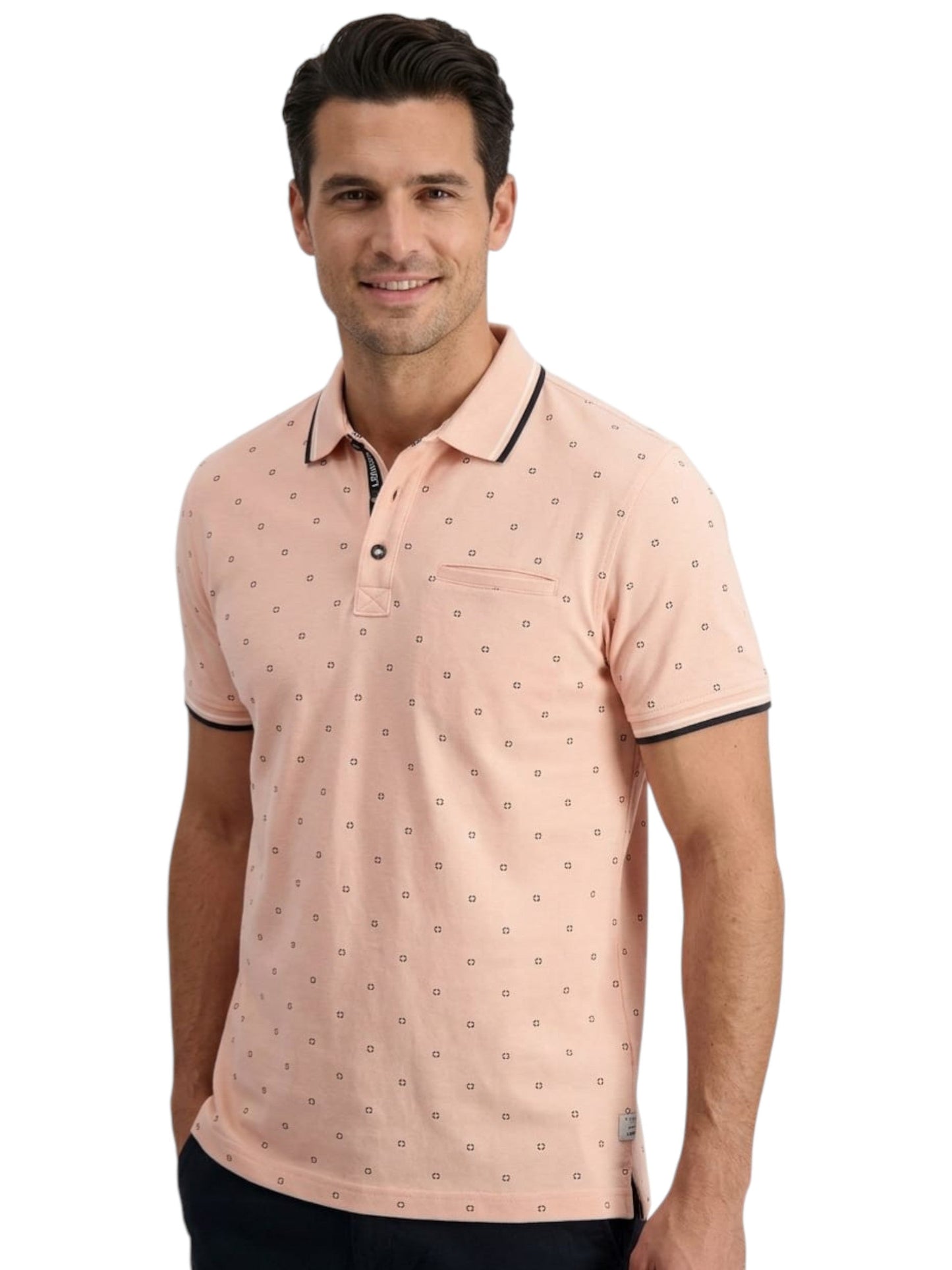 Men's Printed Top,Light Pink