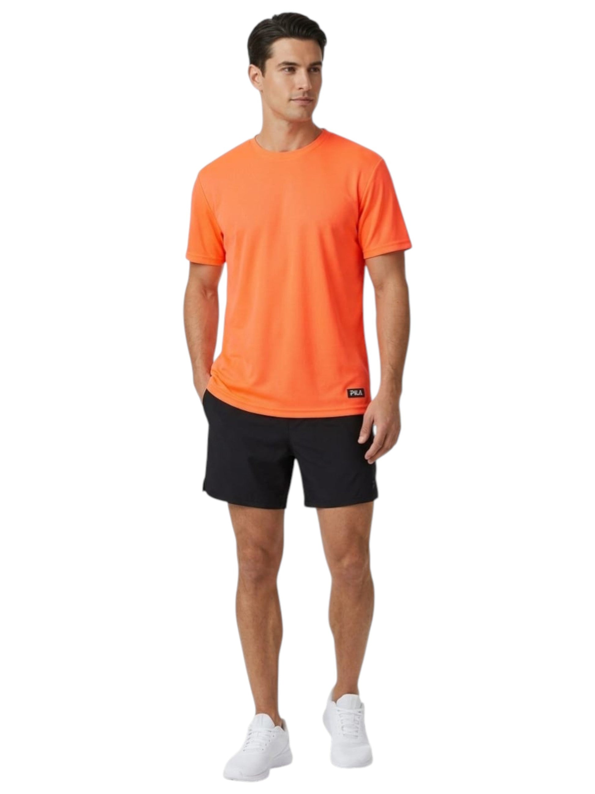Men's Plain Top,Light Orange