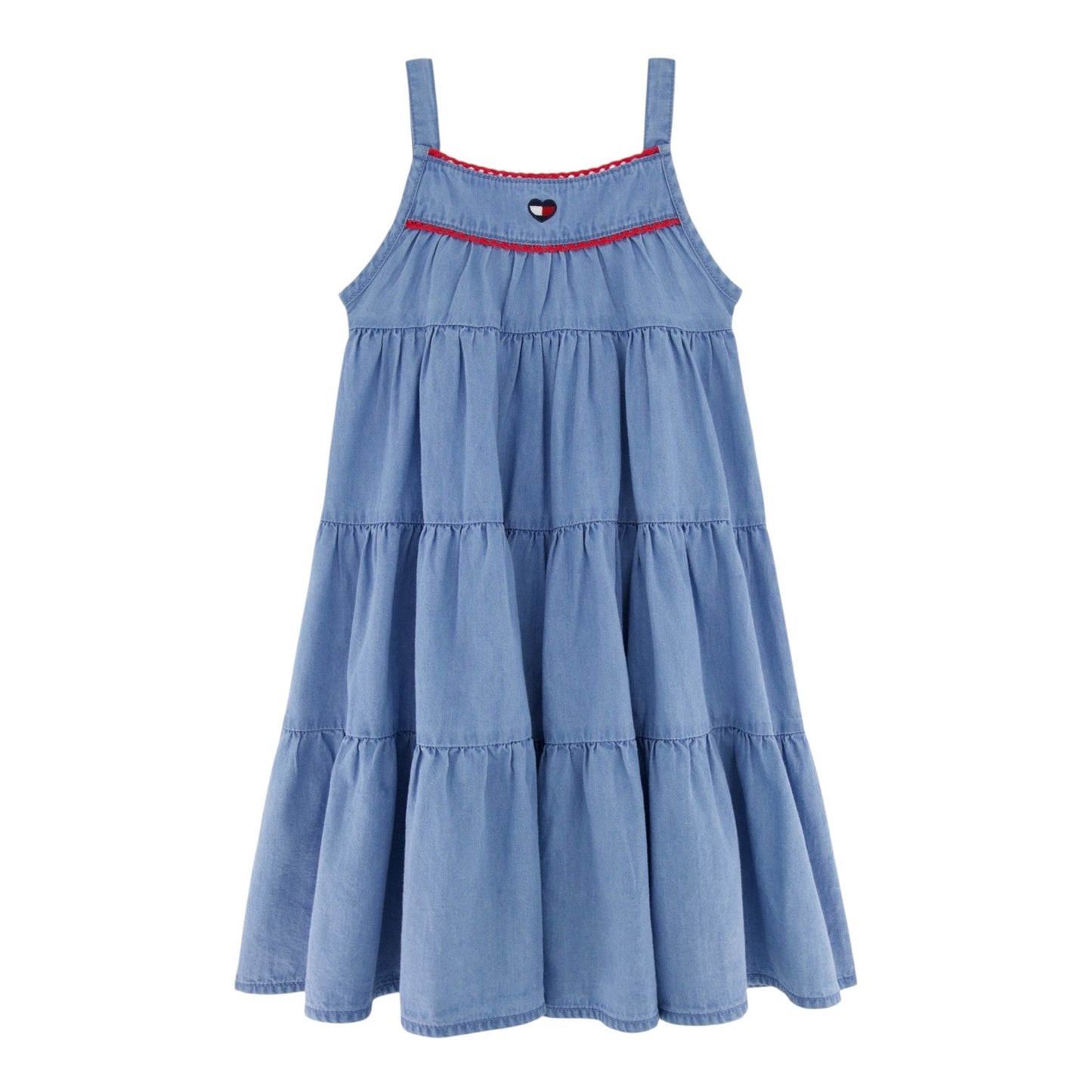 Kids Girl's Plain Dress,Blue