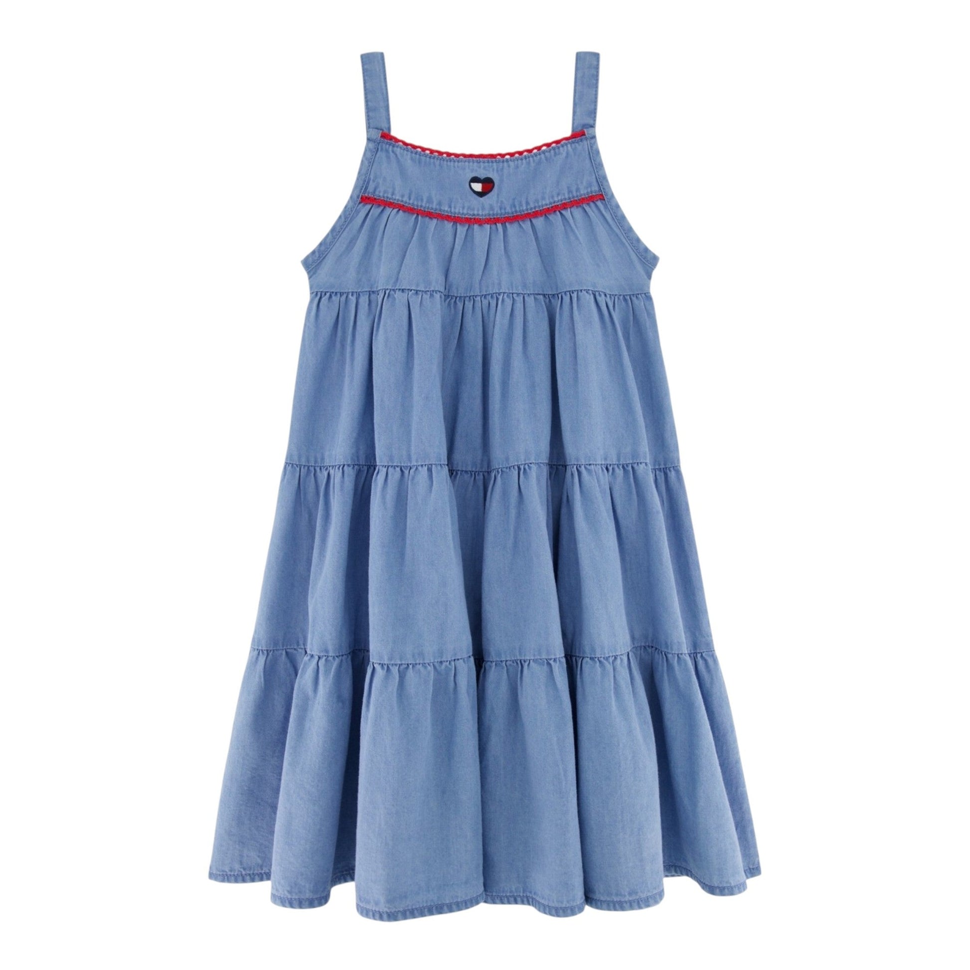 Kids Girl's Plain Dress,Blue