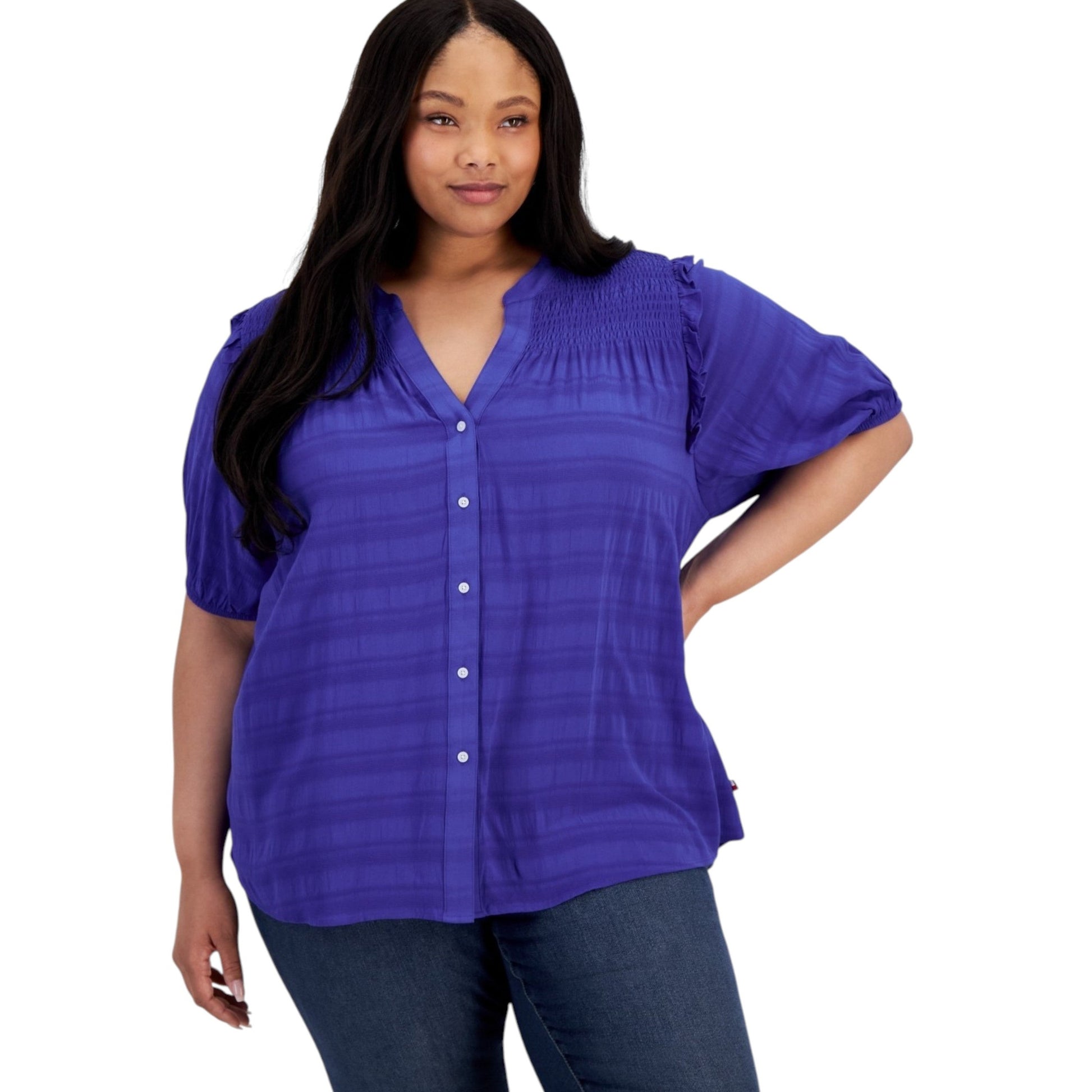 Women's Plain Chemise,Indigo