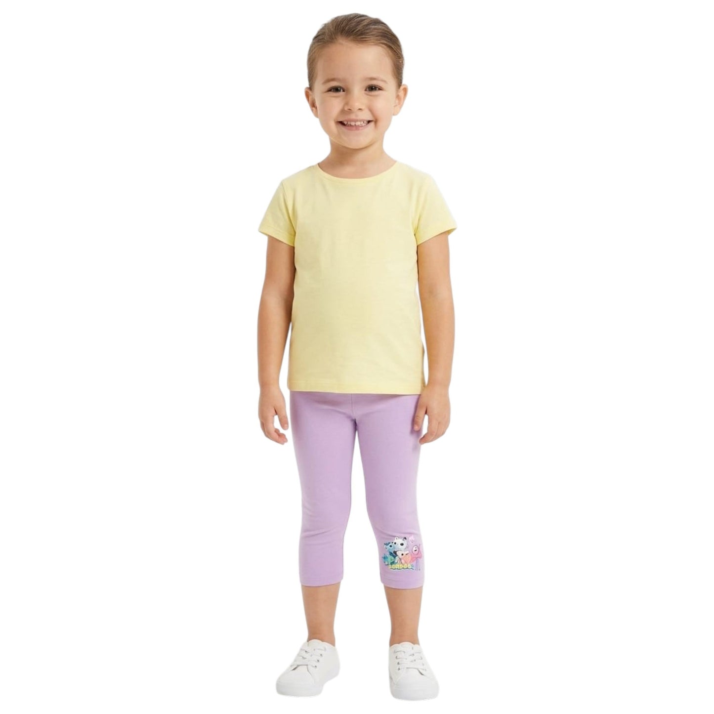 Kids Girl's Printed Legging,Purple
