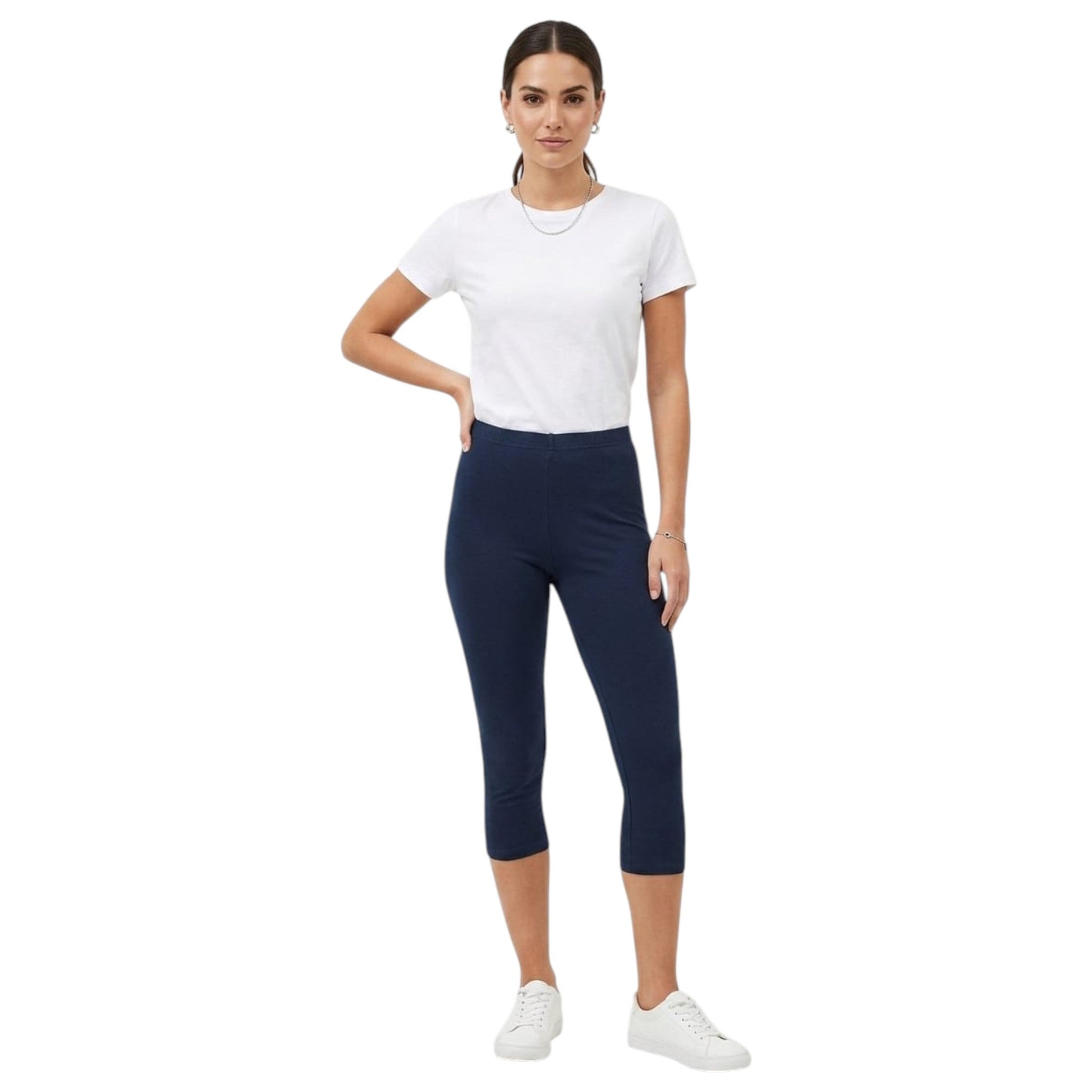 Women's Plain Legging,Navy