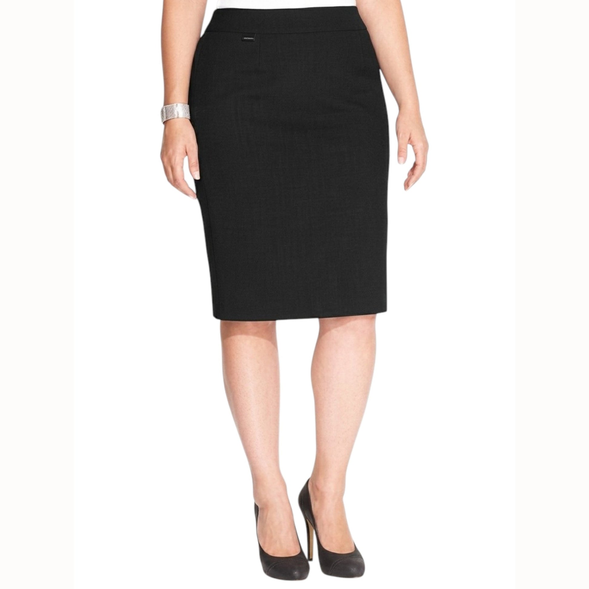 Women's Plain Solid Skirt,Black