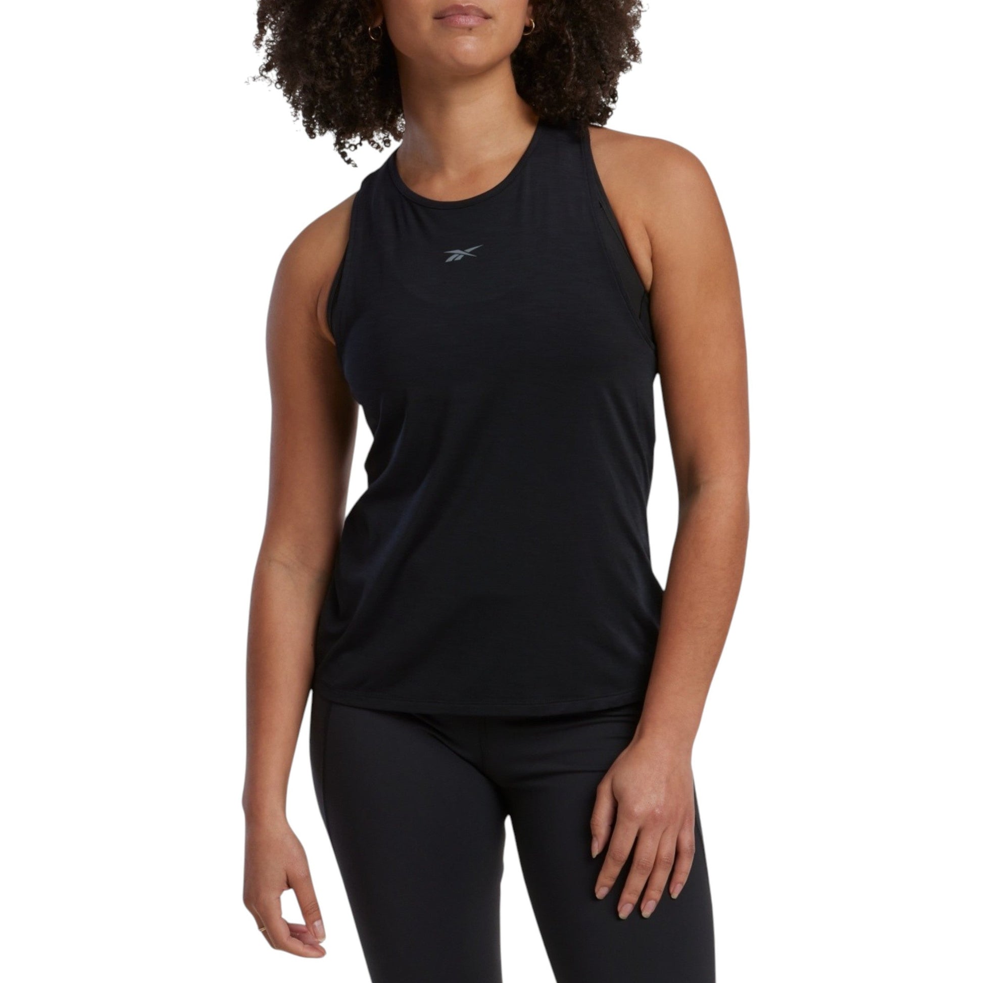 Women's Plain Solid Sport Top,Black