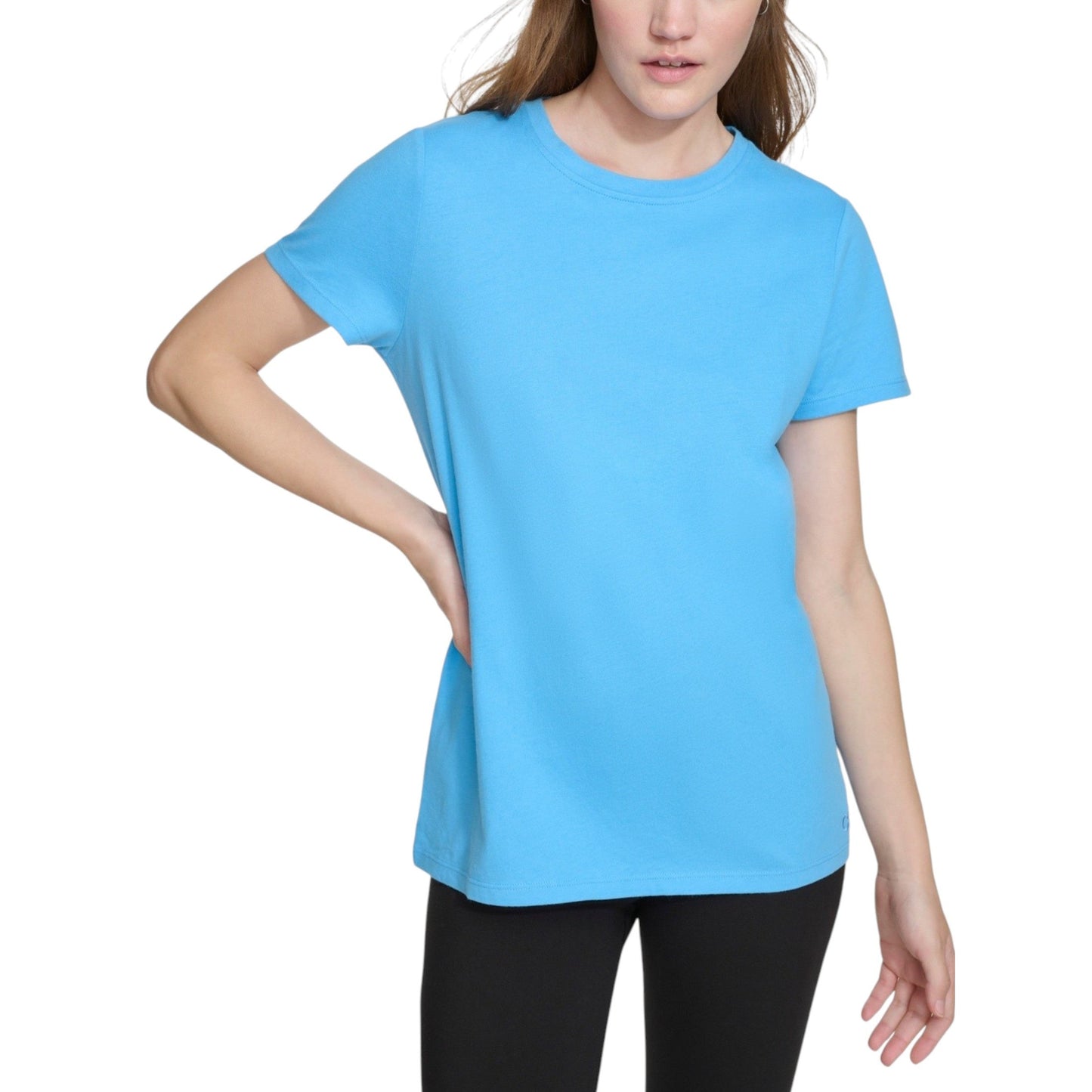 Women's Plain Solid Top,Blue