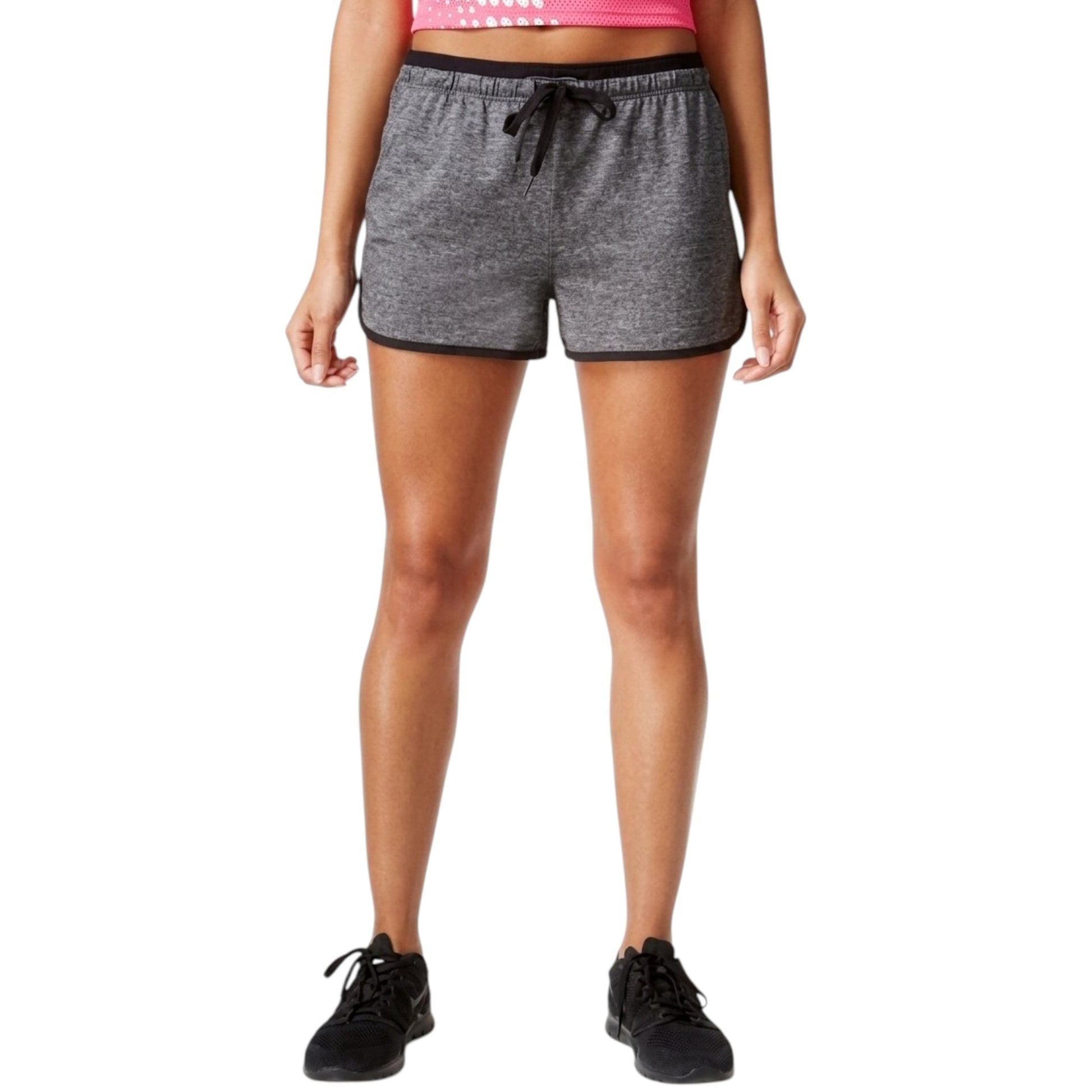 Women's Plain Solid Sport Short,Dark Grey