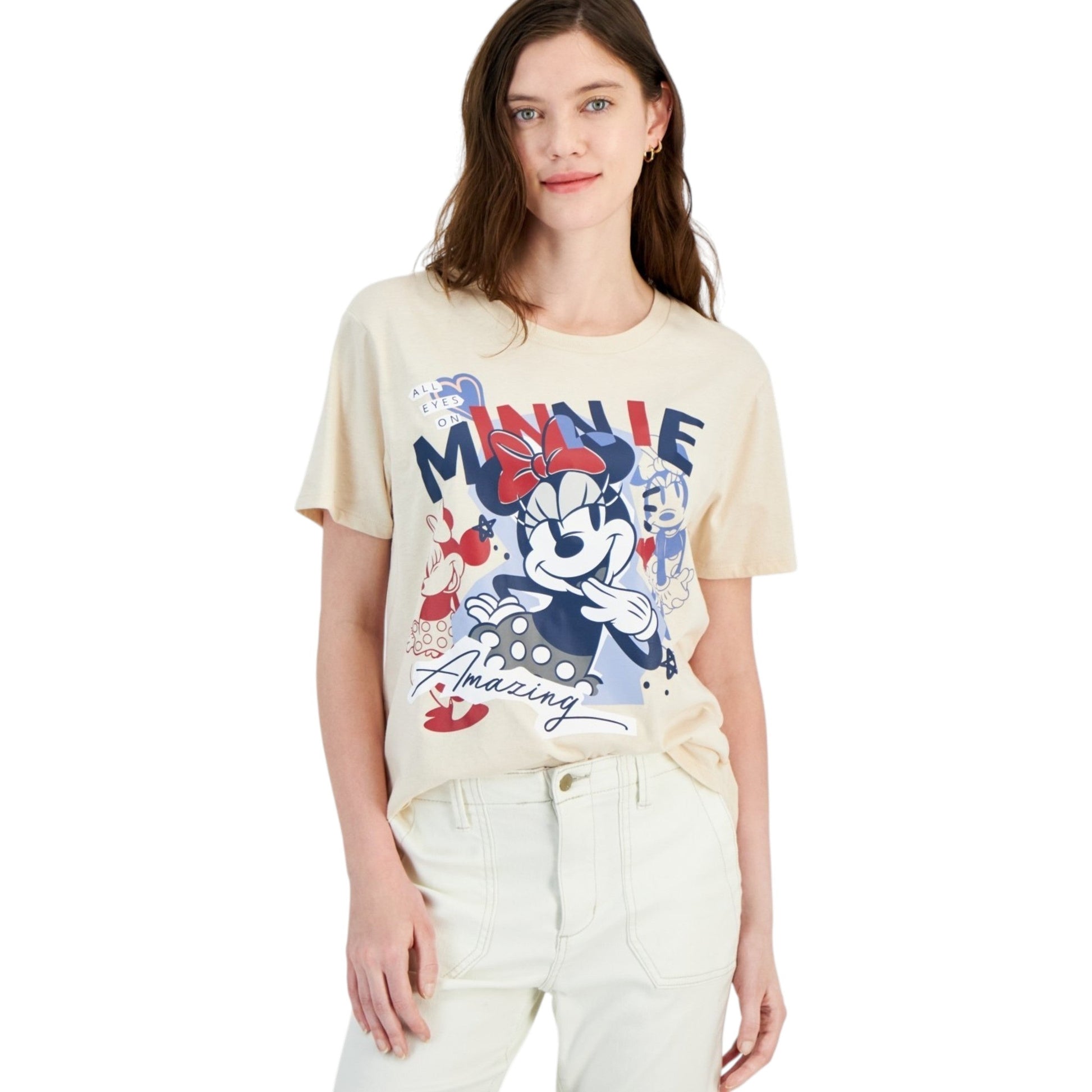 Women's Printed Top,Beige