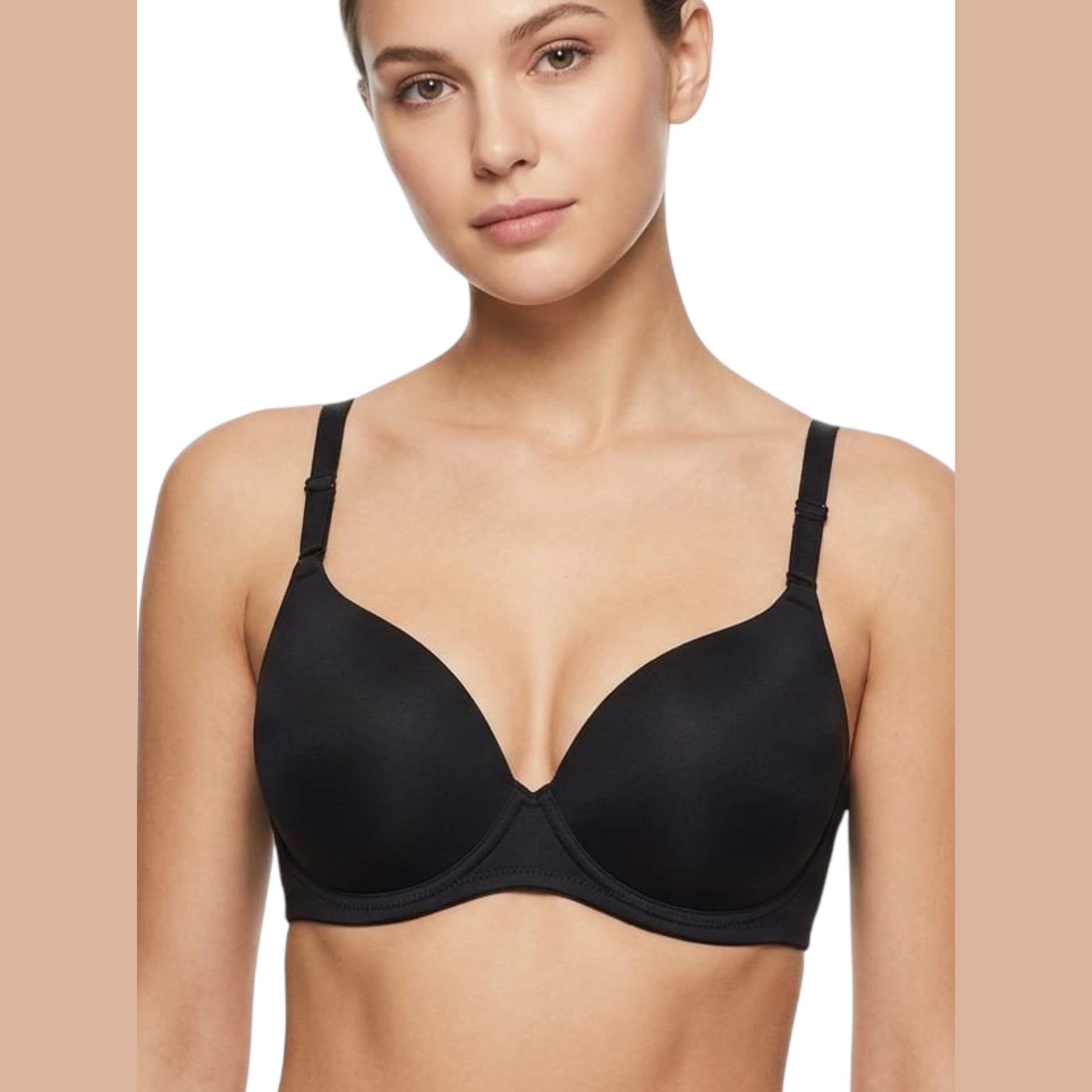 Women's Plain Bra,Black