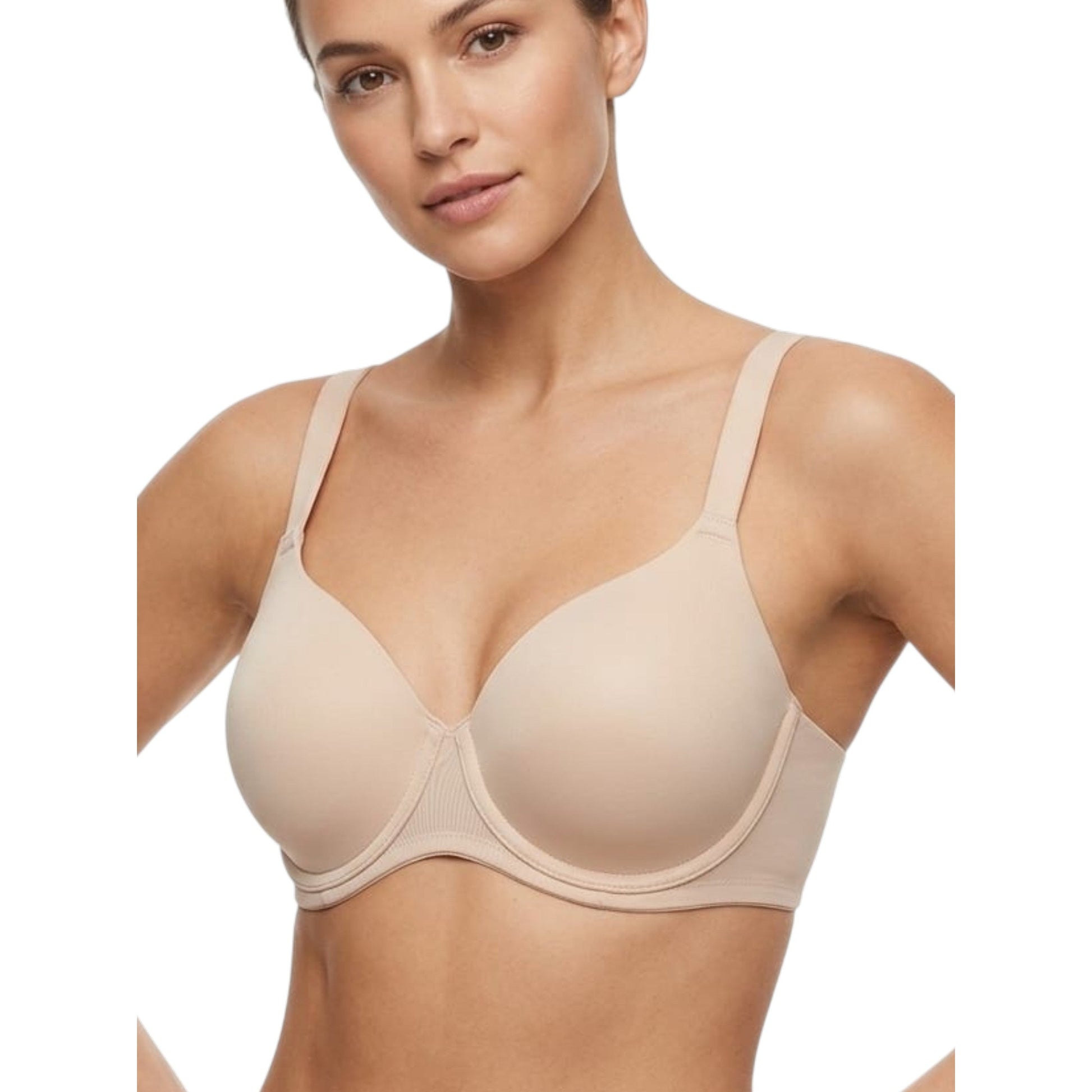 Women's Plain Bra,Beige