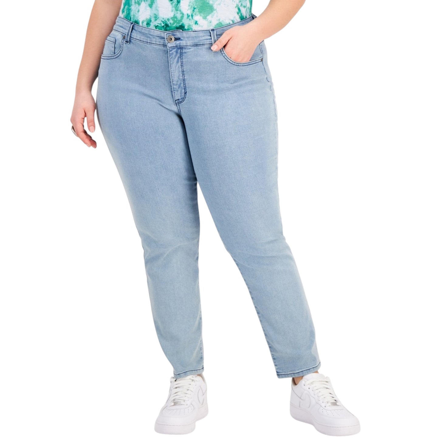 Women's Plain Jeans,Blue