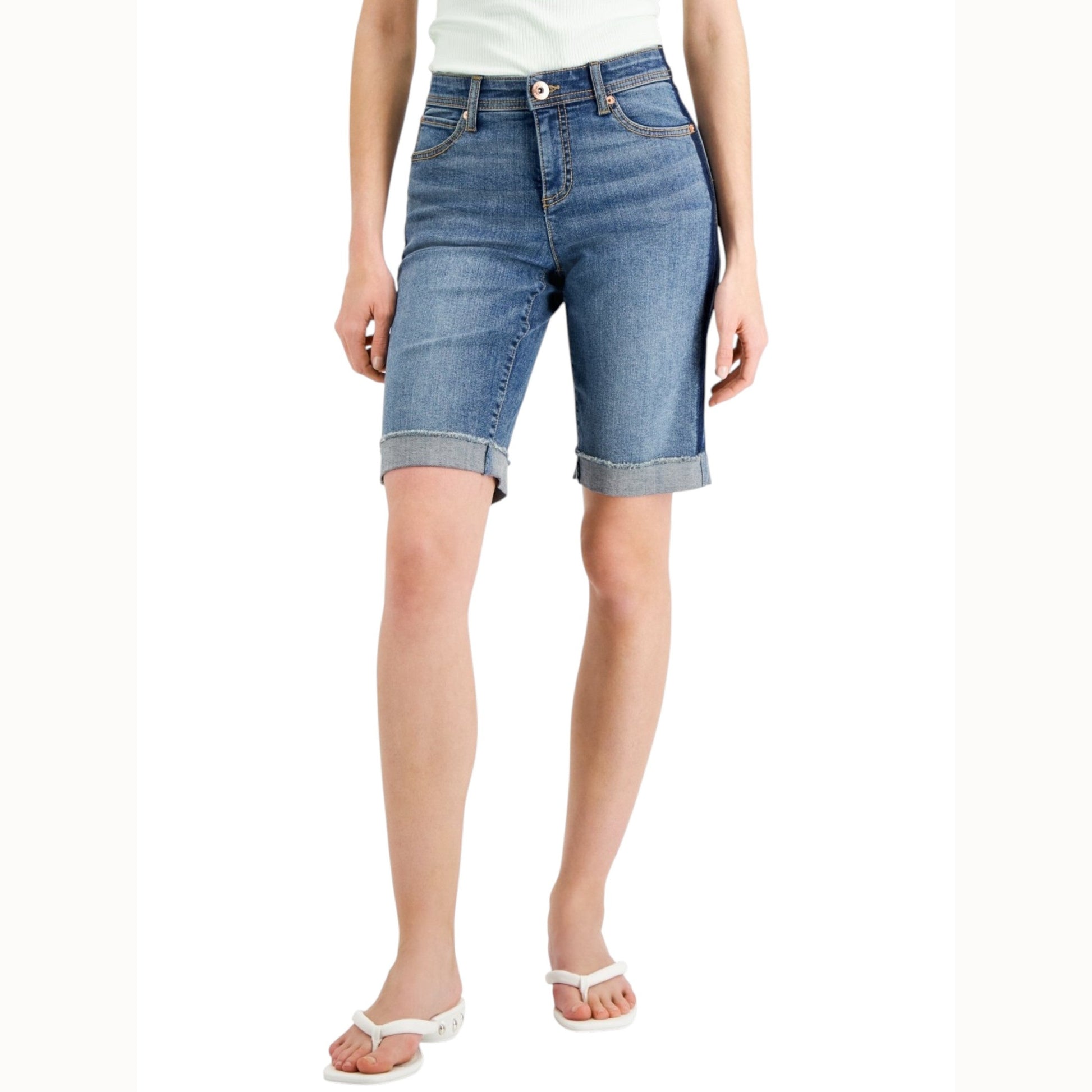 Women's Plain Jeans Short,Blue