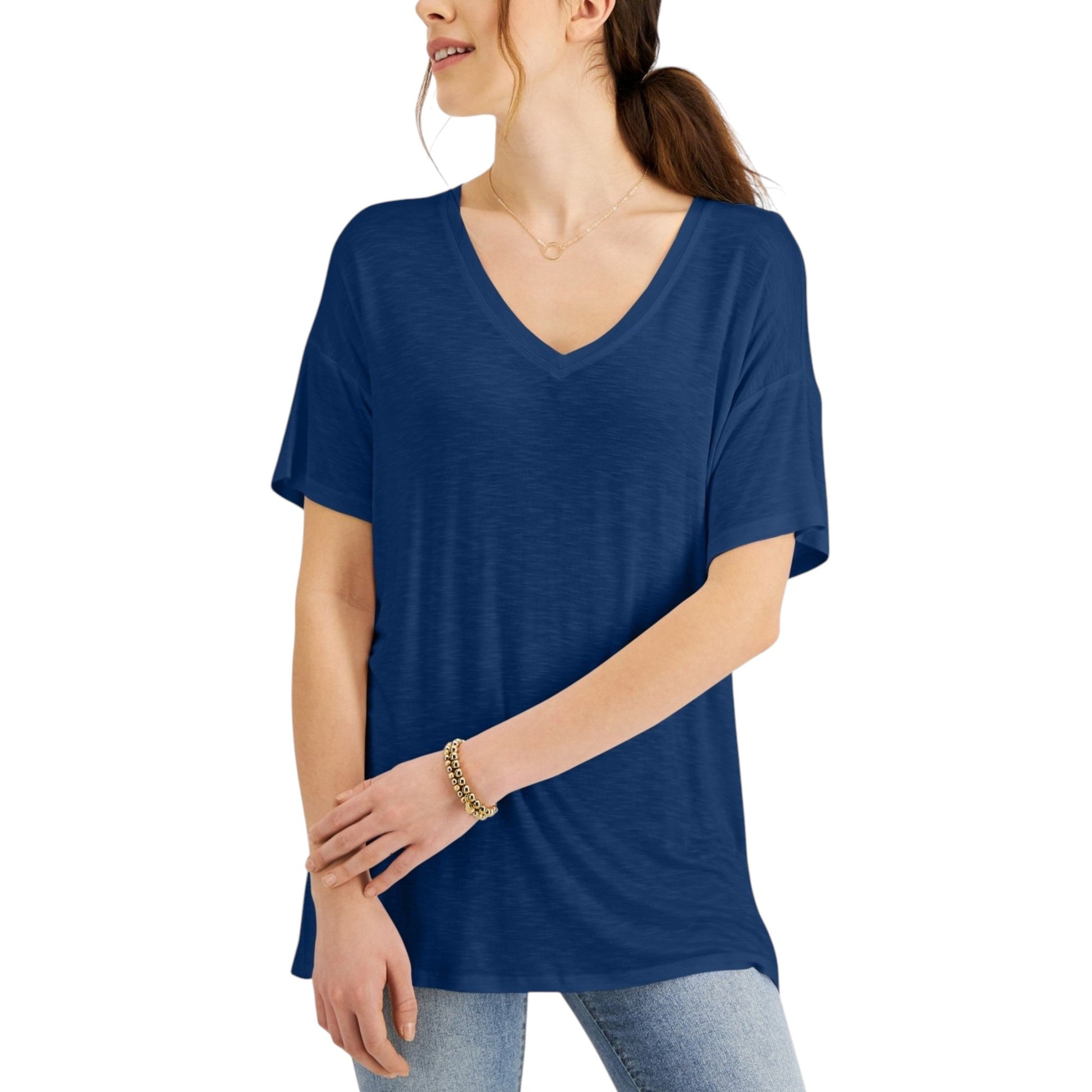Women's Plain Top,Dark Blue