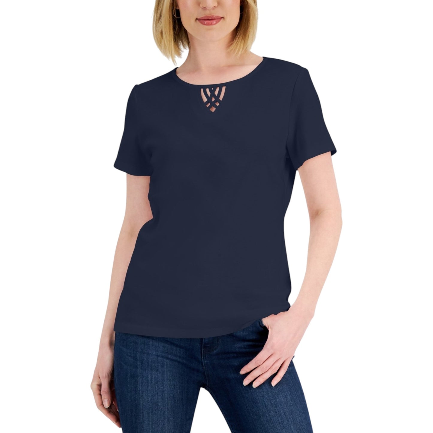 Women's Plain Top,Navy